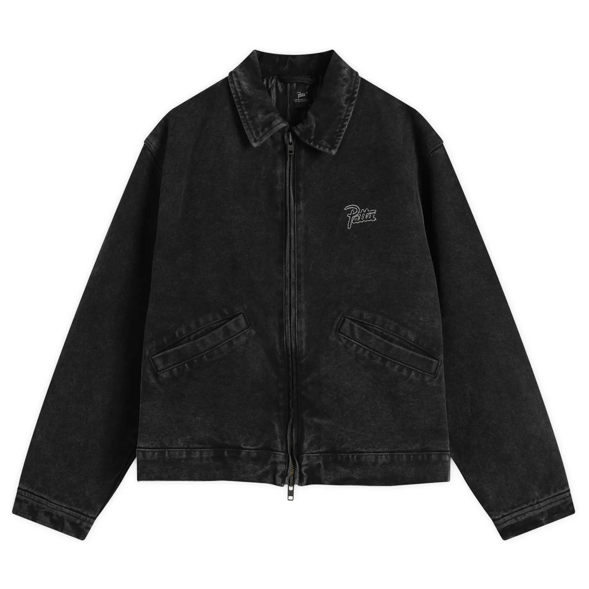 Patta Men's Washed Canvas Jacket Black