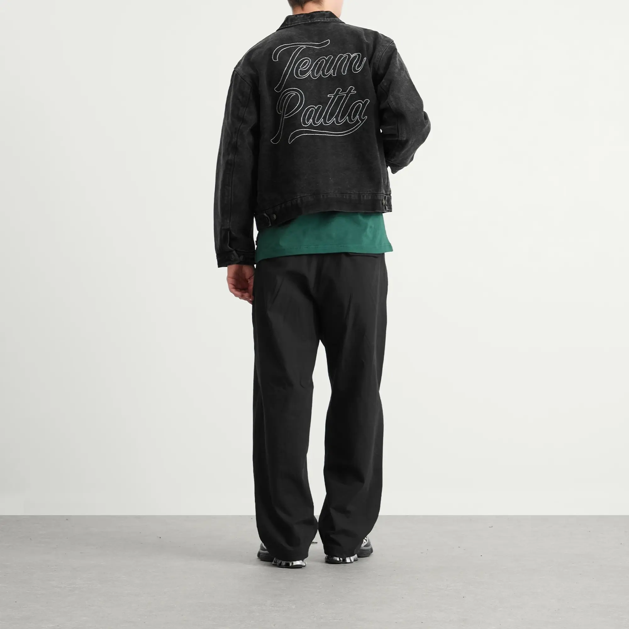 Patta Men's Washed Canvas Jacket Black