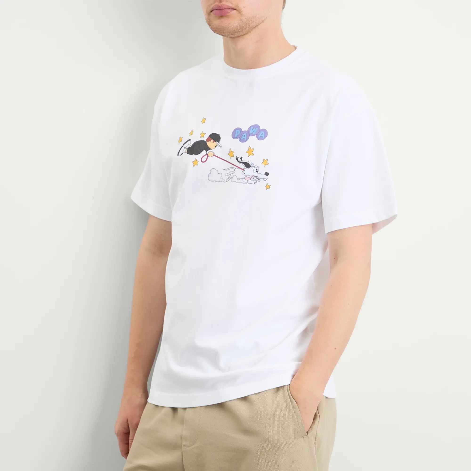 Pawa Speed Sports Men's Walkies T-Shirt White