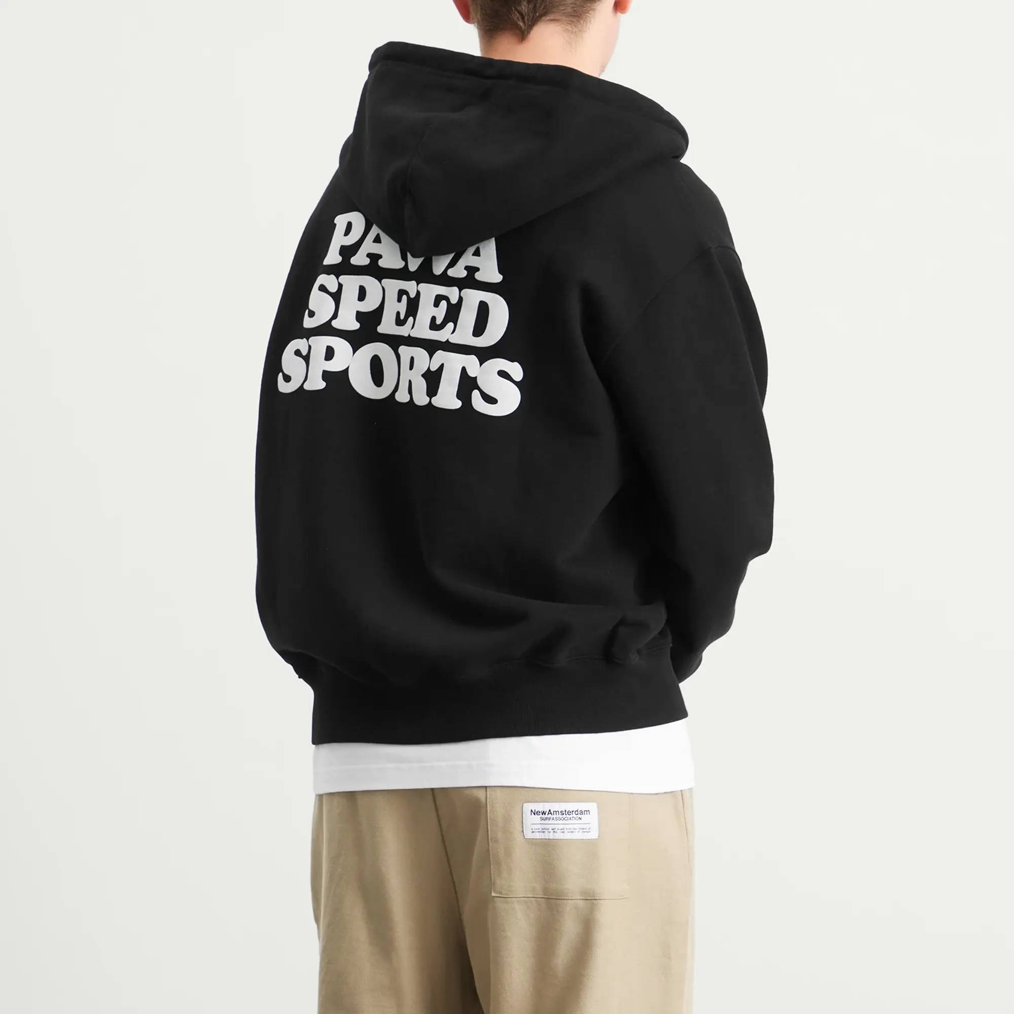 Pawa Speed Sports Men's Doggo Zip Hoodie Black