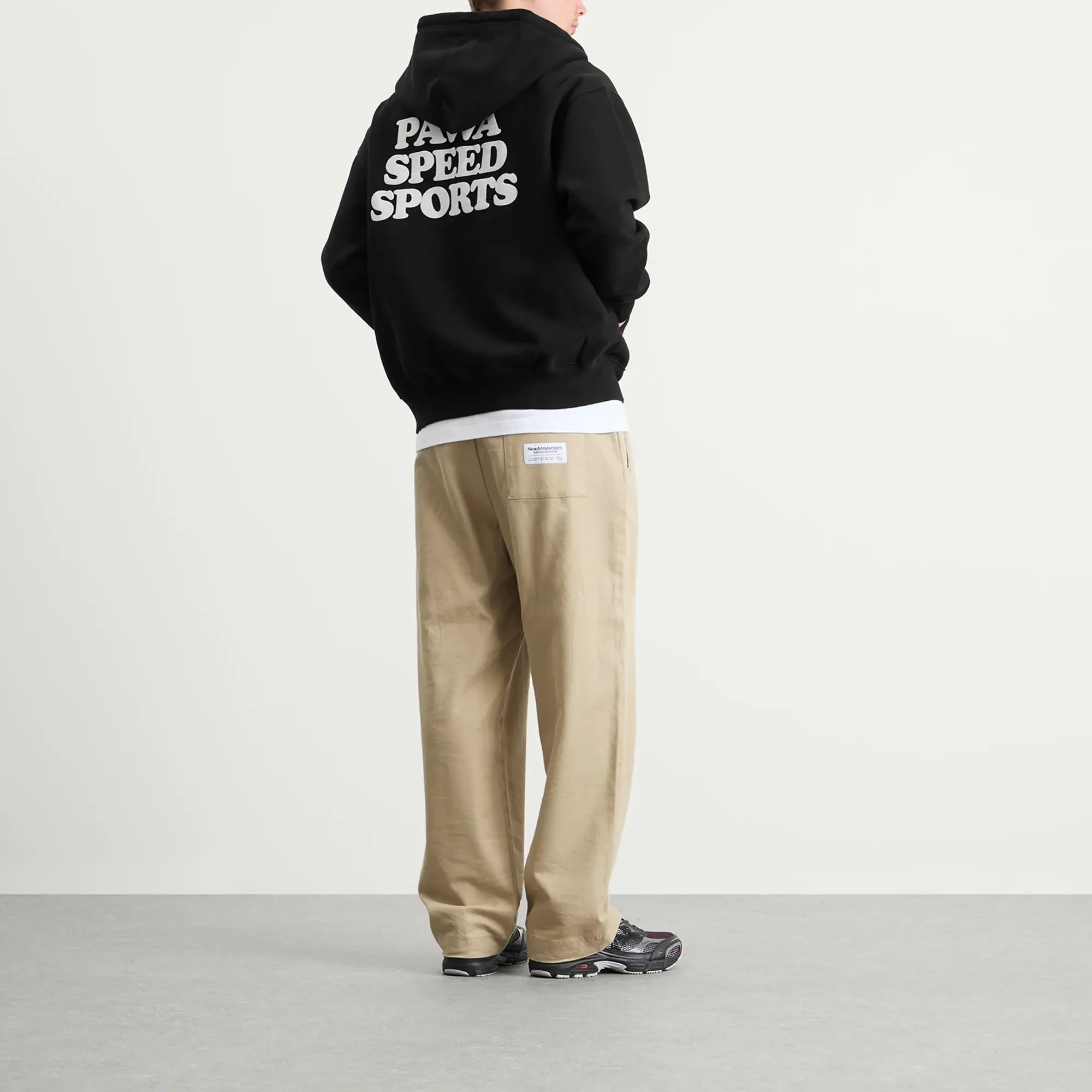 Pawa Speed Sports Men's Doggo Zip Hoodie Black