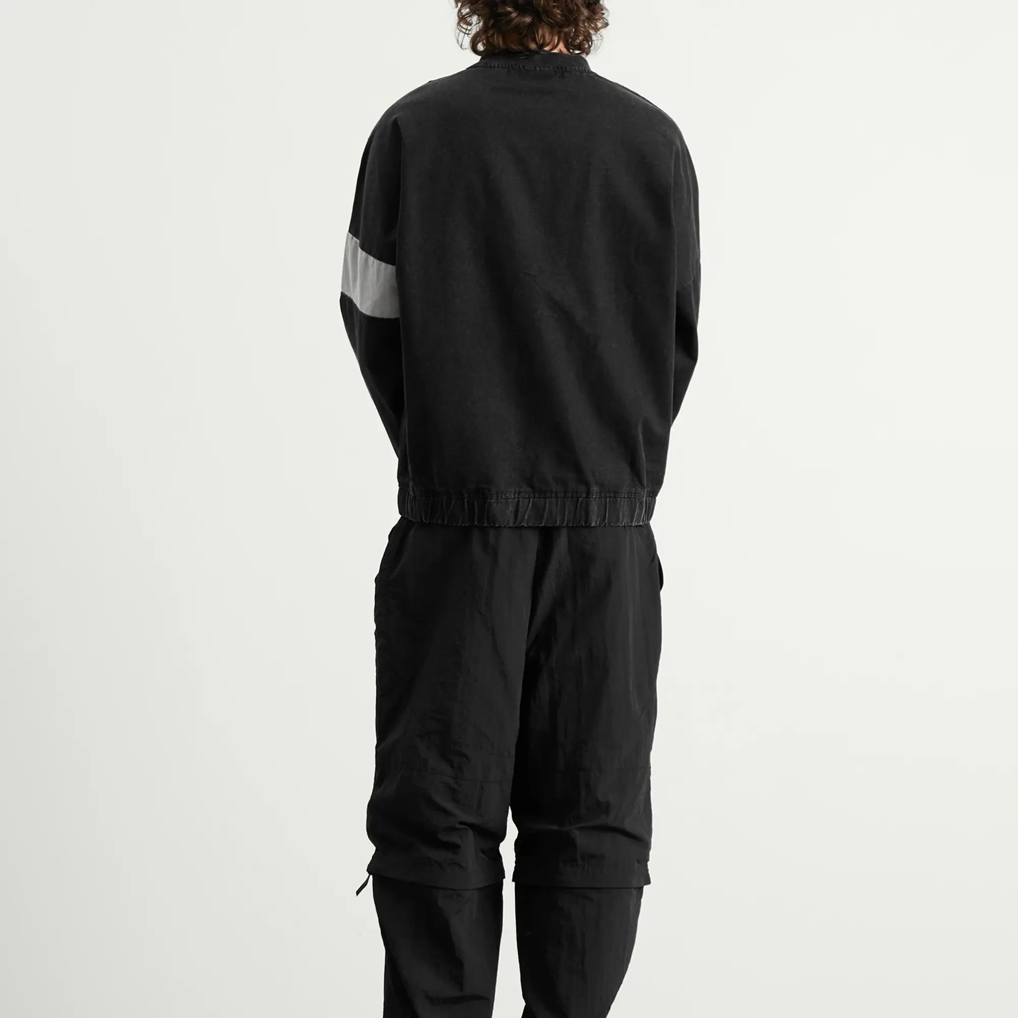 Umbro Men's Washed Diamond Drill Sweat Black/Ultimate Gray