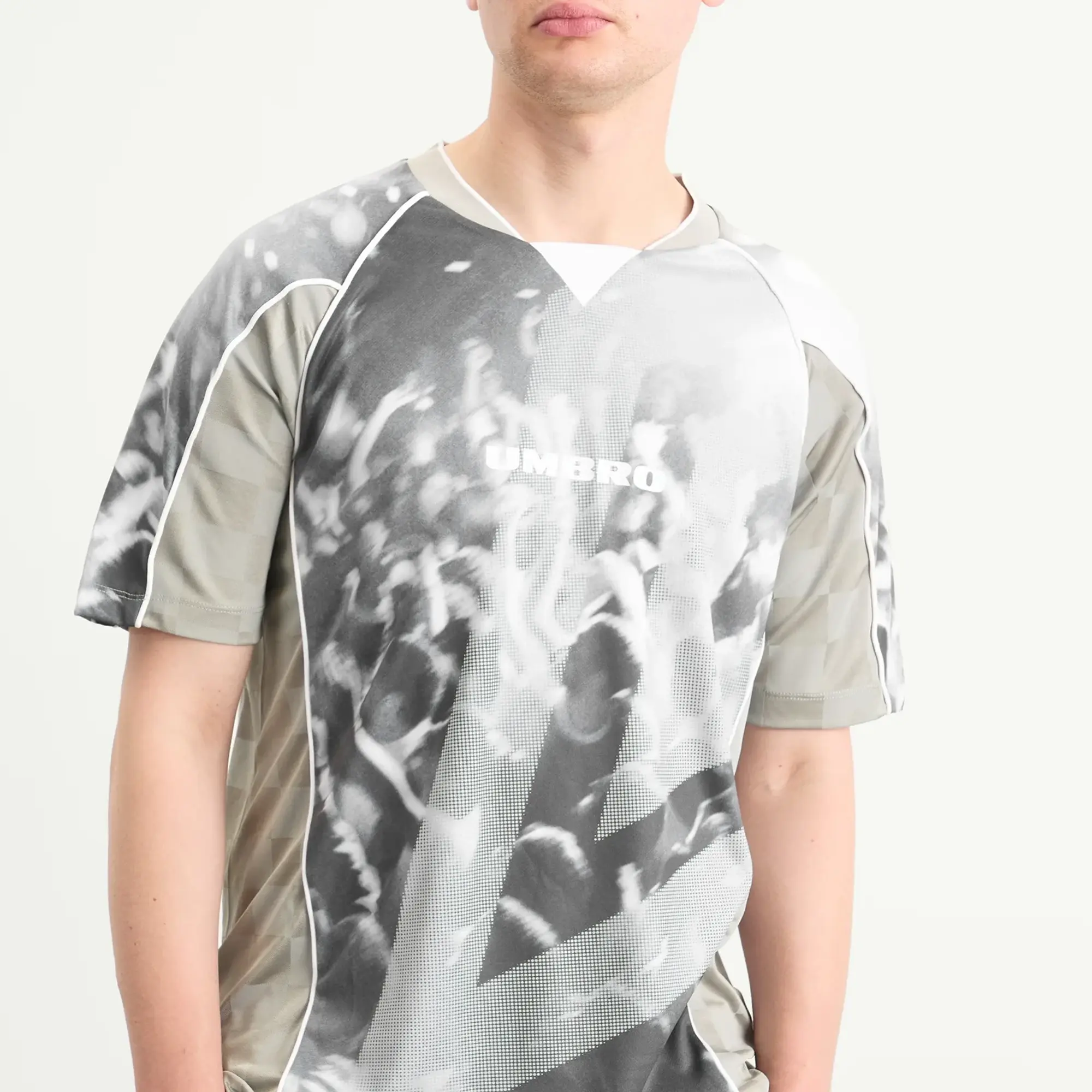 Umbro Men's Panelled Raglan Shirt Harbor Mist