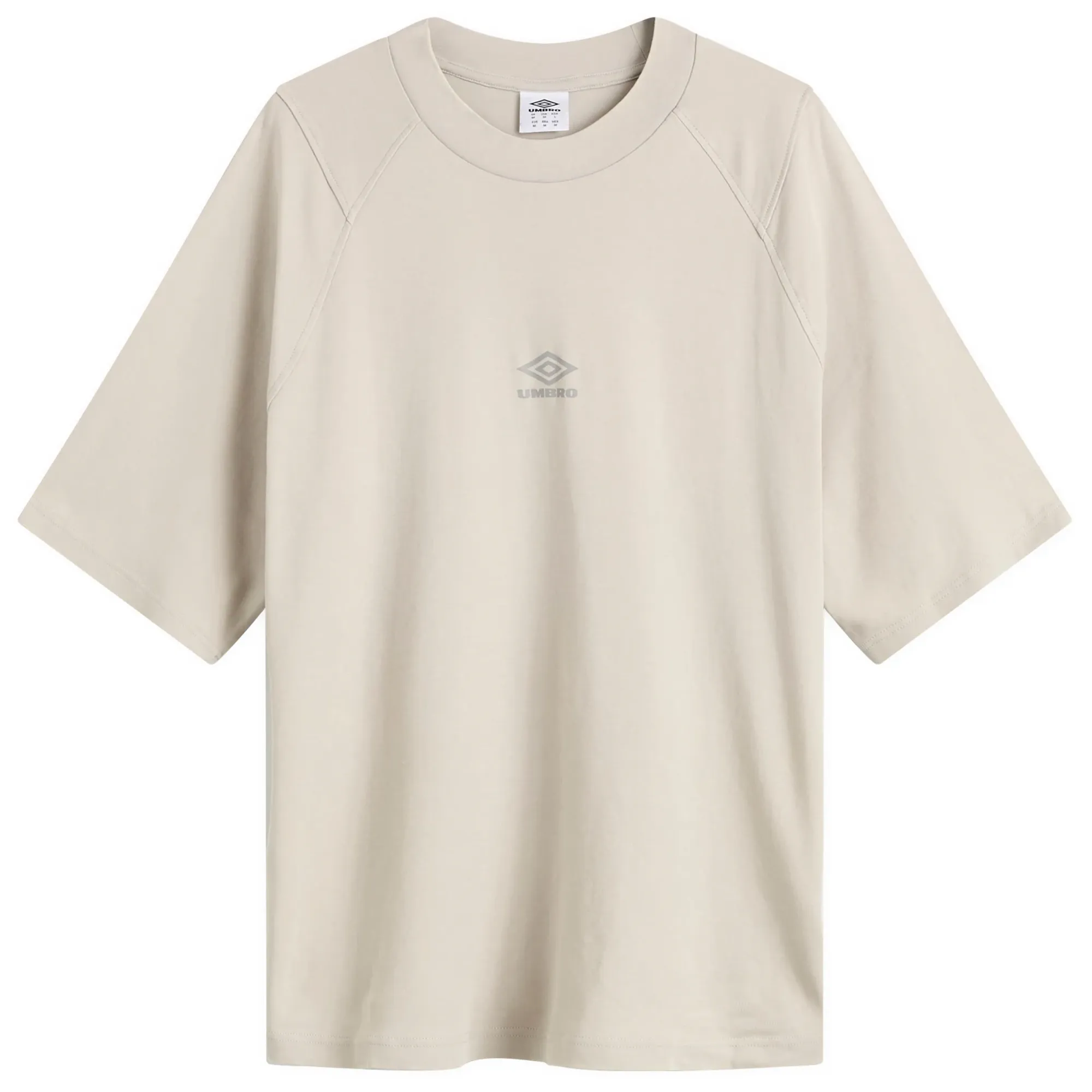 Umbro Men's Washed High Neck Boxy T-Shirt Harbor Mist