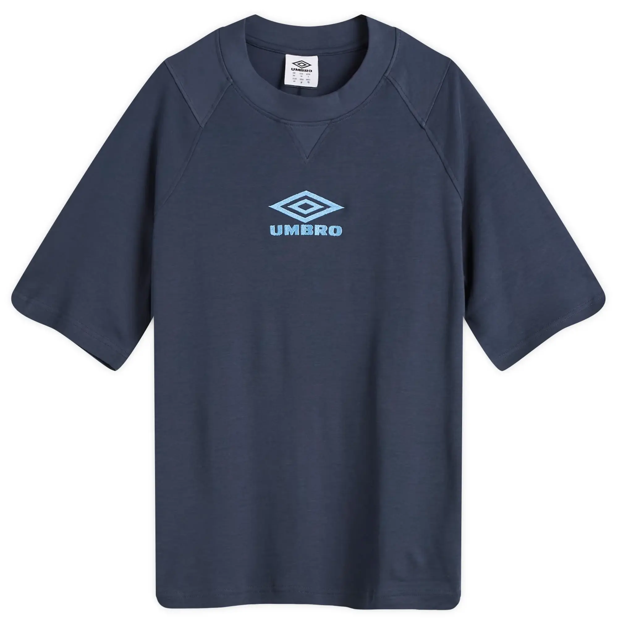 Umbro Men's Iconic Boxy T-Shirt Dark Navy/ Vista Blue