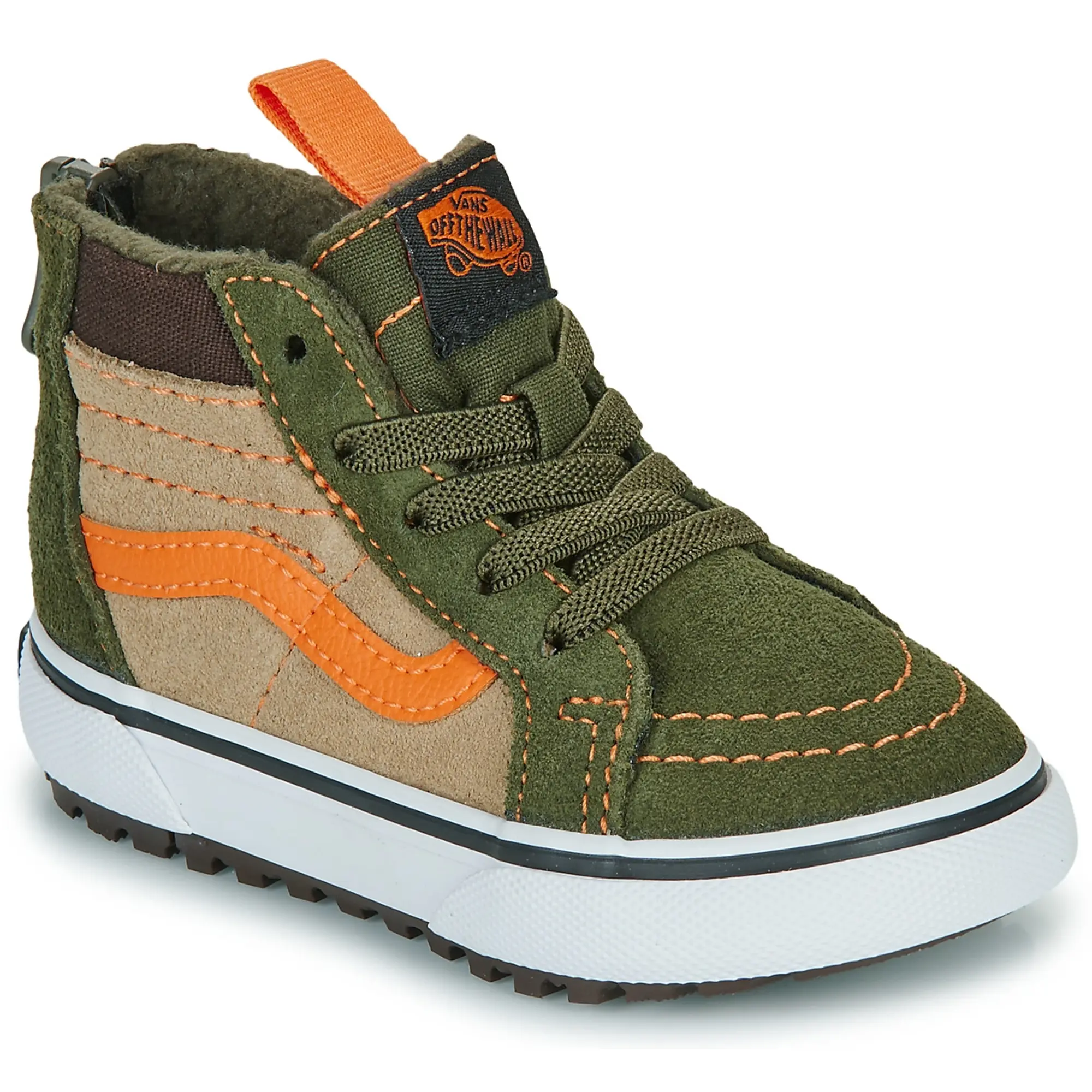 Vans  MTE SK8-Hi Zip  boys's Children's Shoes (High-top Trainers) in Kaki