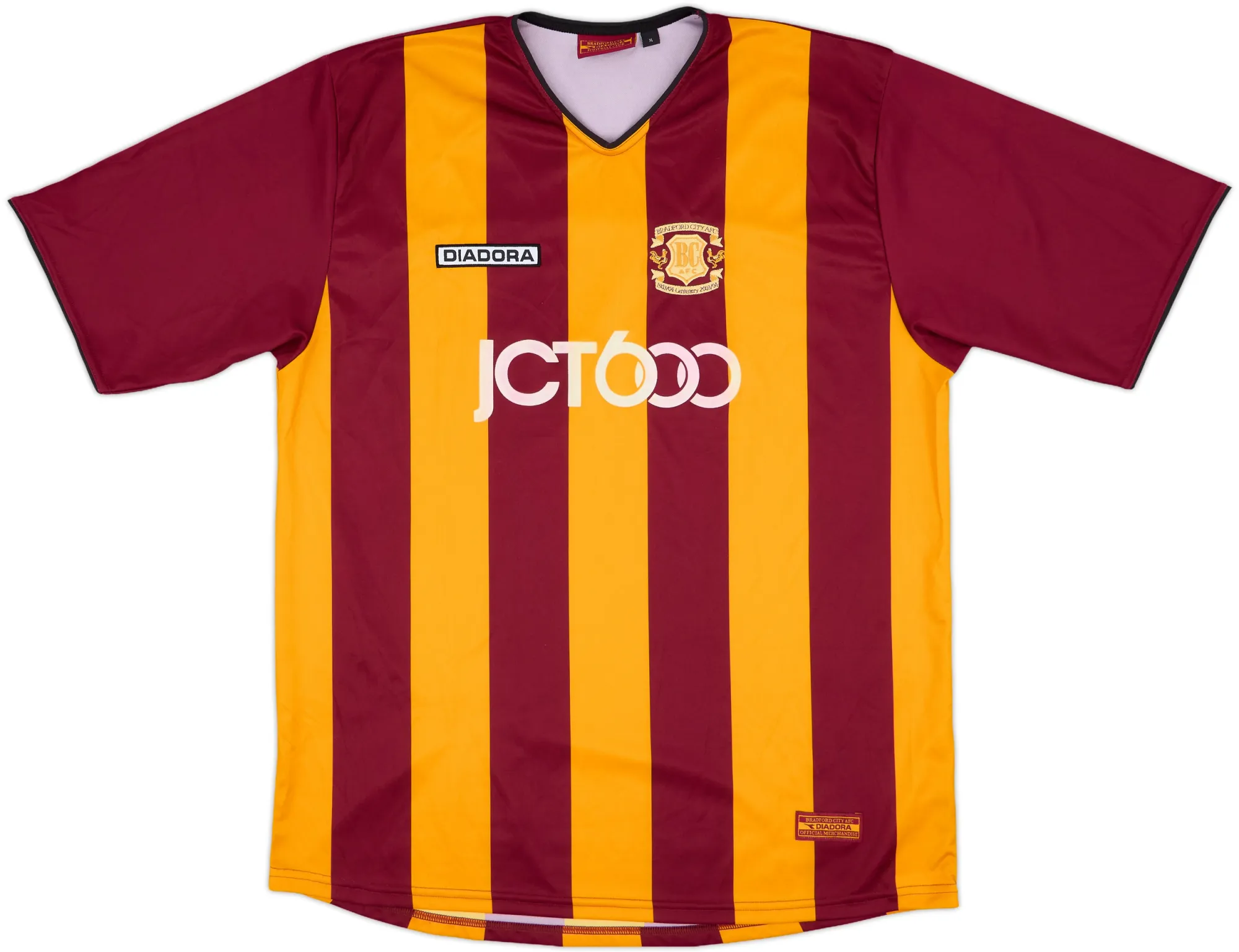 Diadora Bradford City Mens SS Home Shirt 2003/04