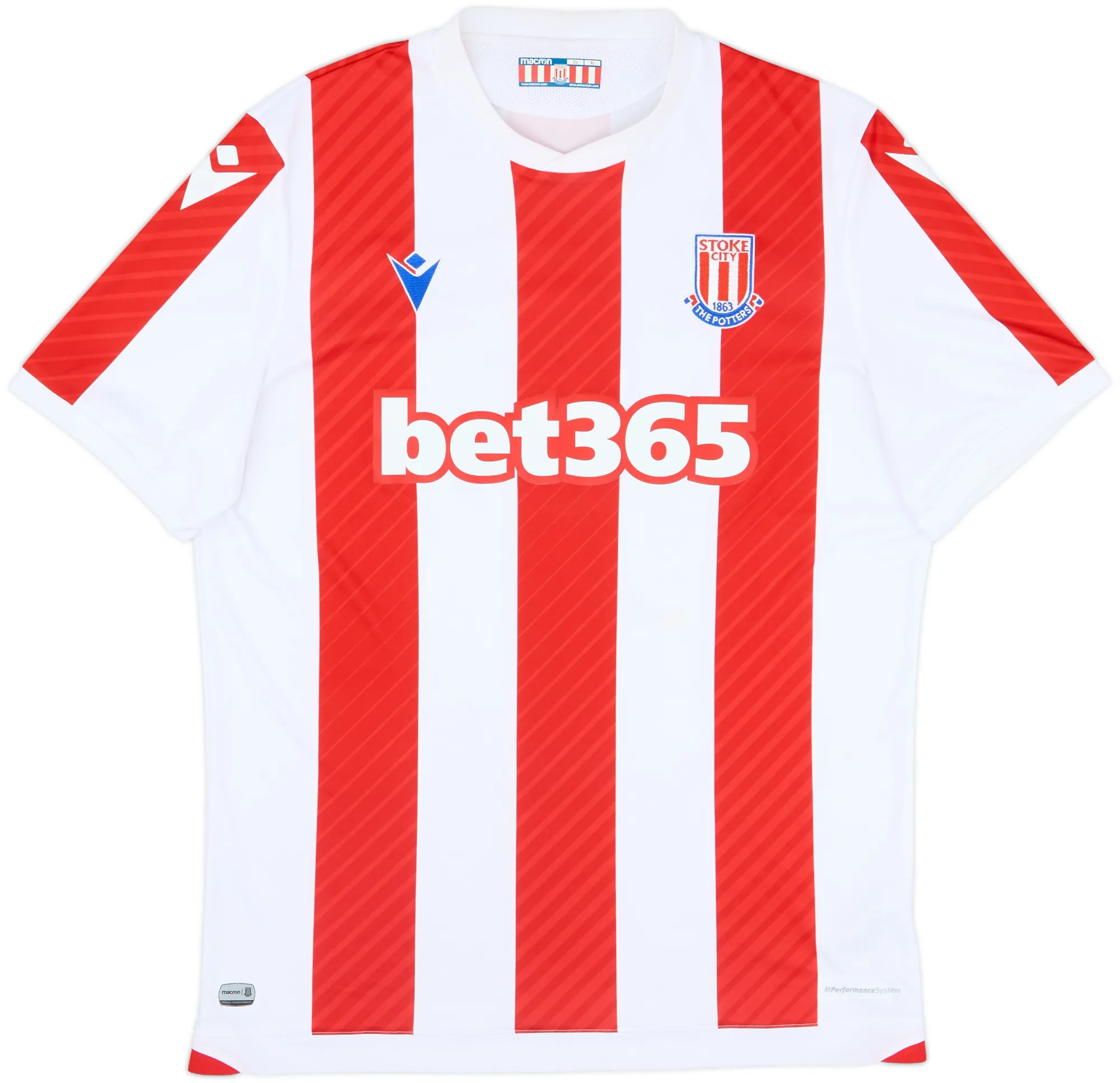 Macron Stoke City Mens SS Home Shirt 2021/22