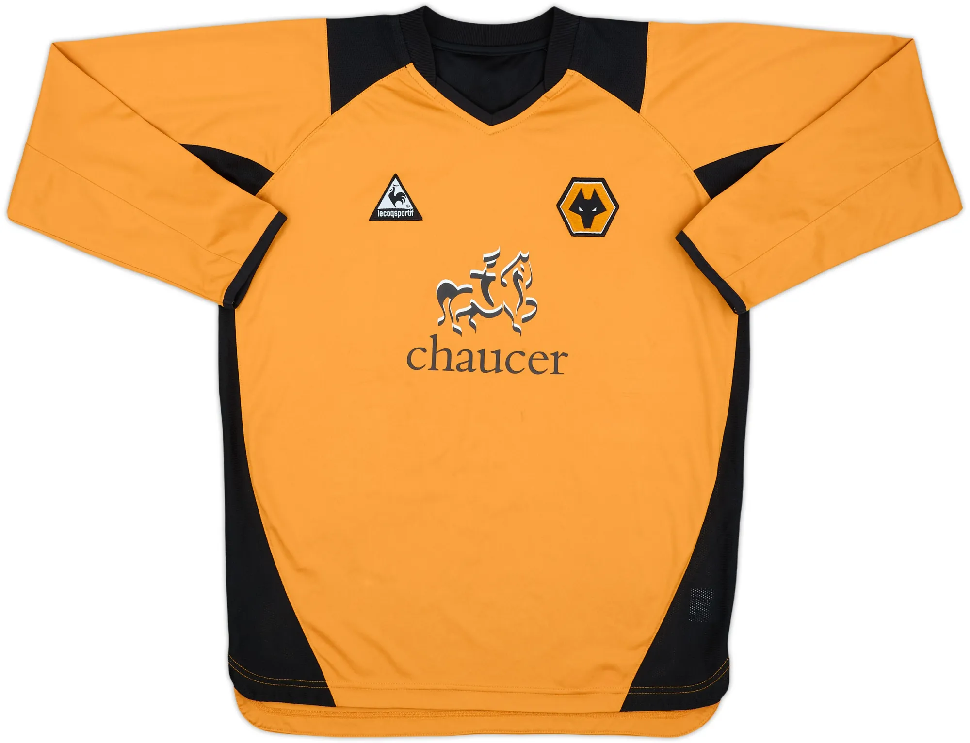LeCoqSportif Wolverhampton Wanderers Mens LS Home Shirt 2004/06
