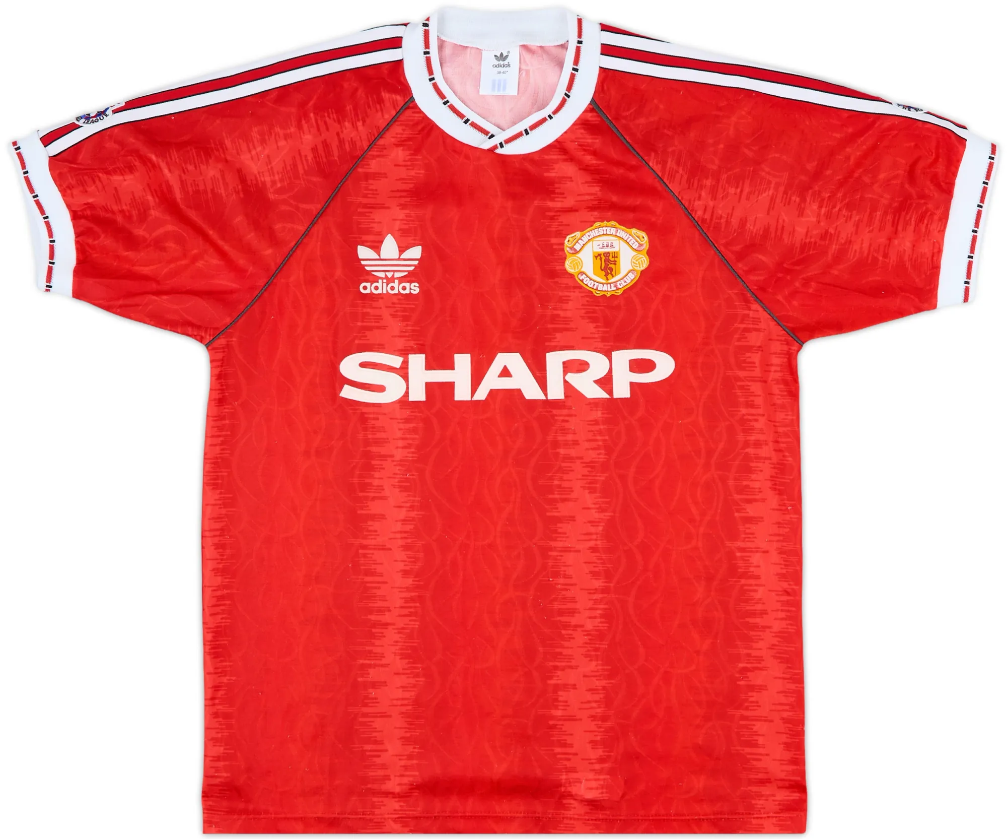 adidas Manchester United Mens SS Home Shirt 1990/92