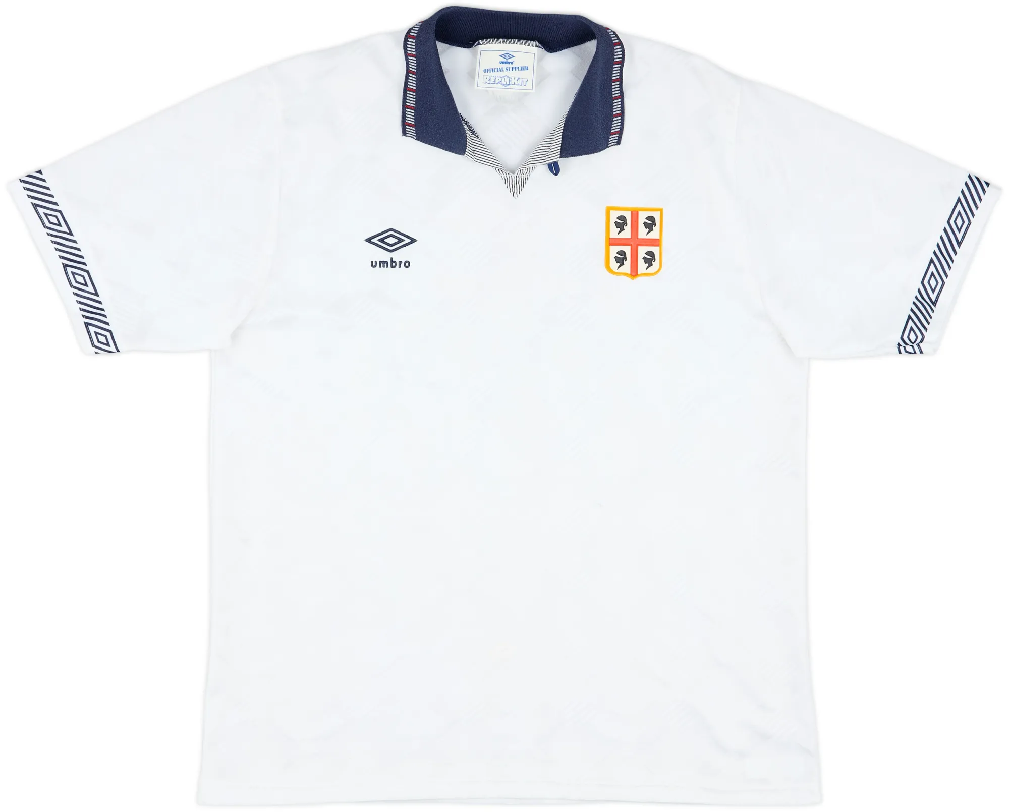 Umbro Cagliari Mens SS Away Shirt 1990/92