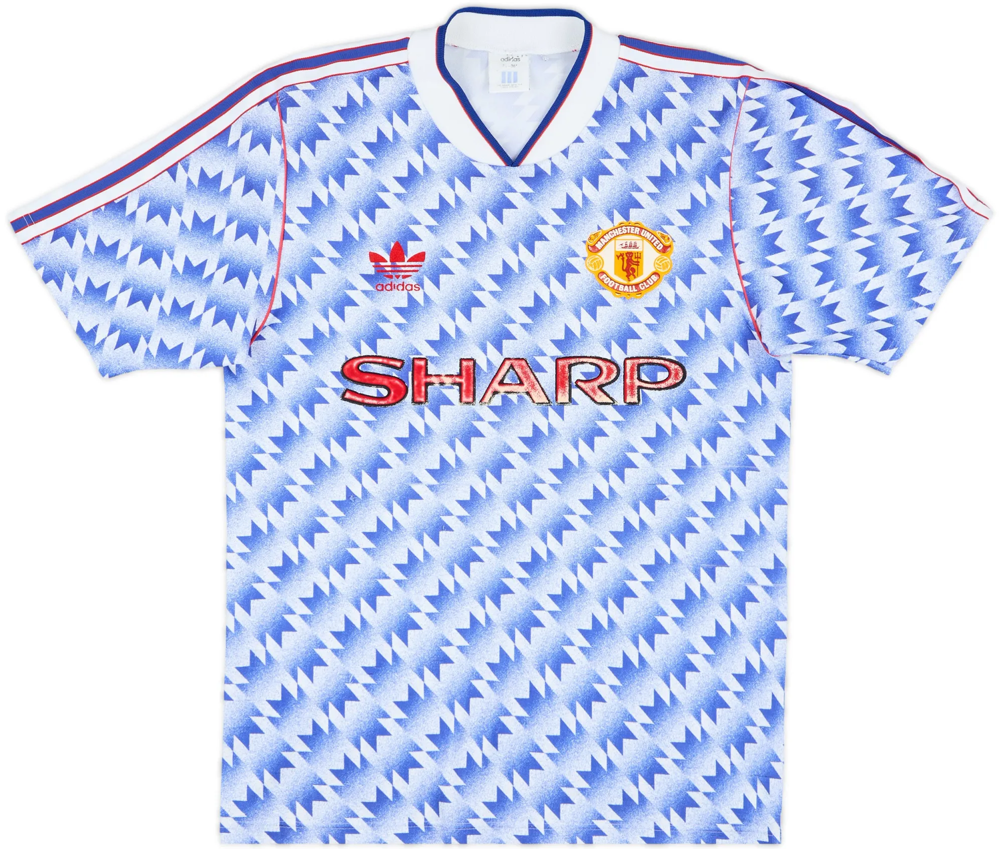 adidas Manchester United Mens SS Away Shirt 1990/92
