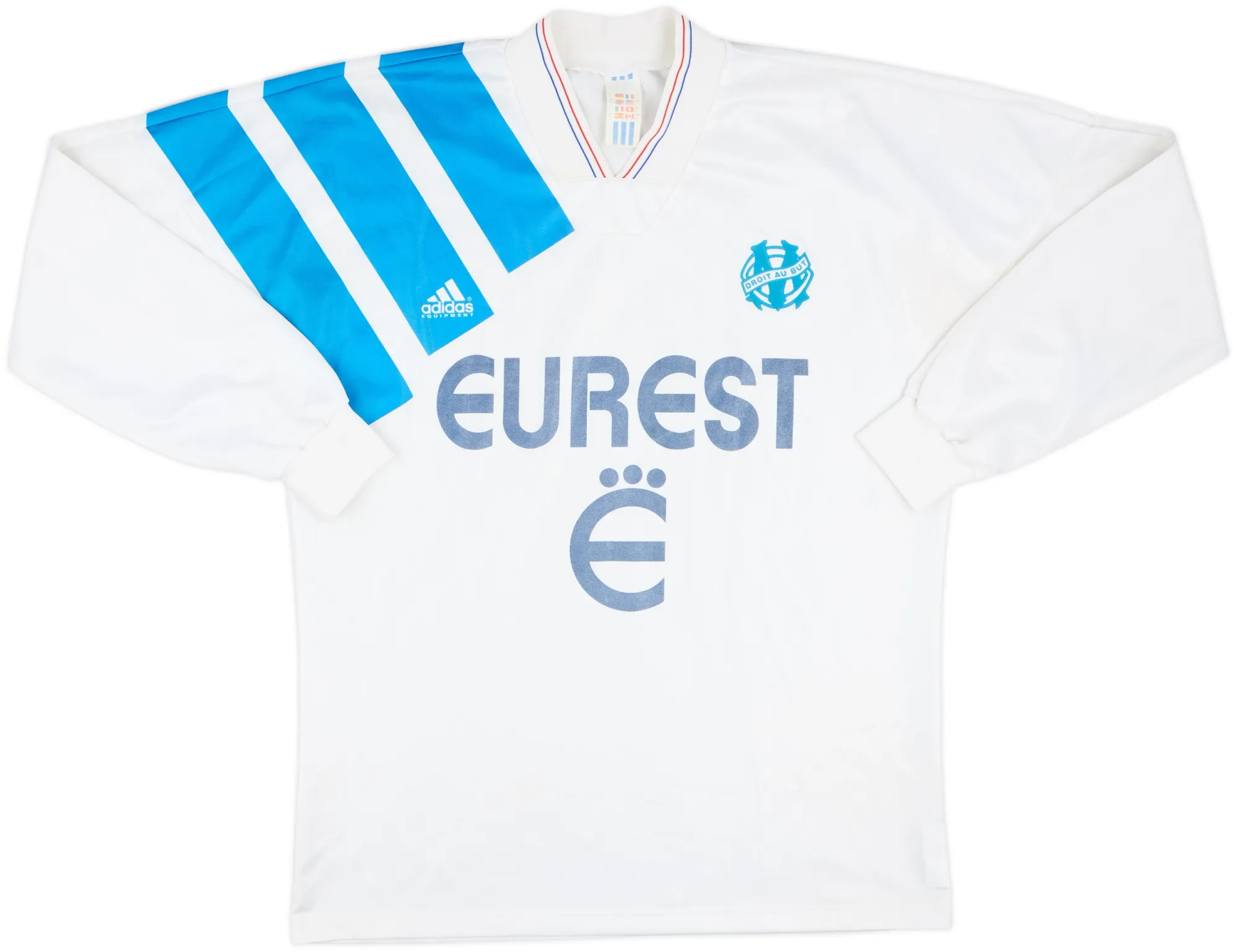 adidas Marseille Mens LS Home Shirt 1993/94