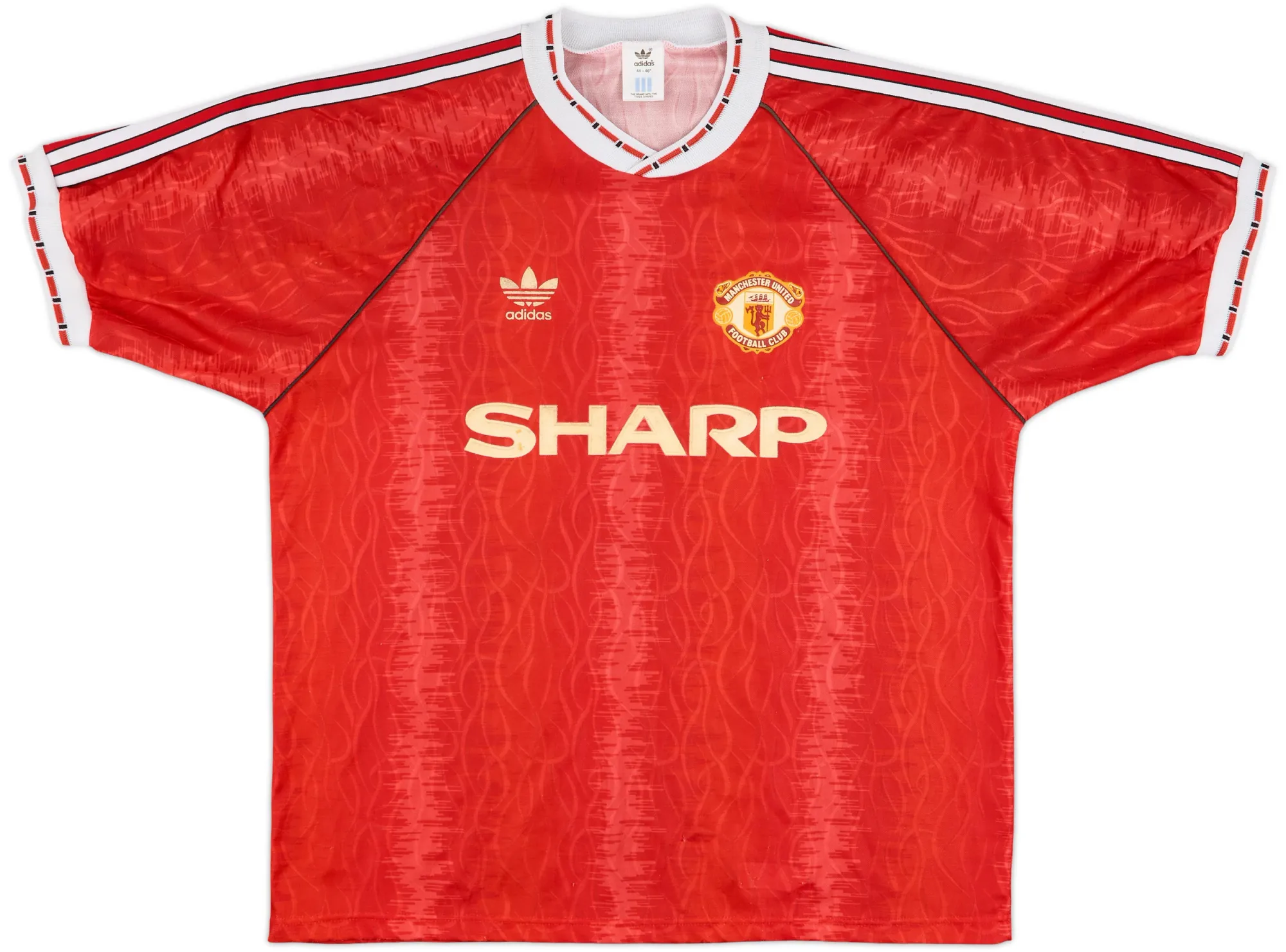 adidas Manchester United Mens SS Home Shirt 1990/92