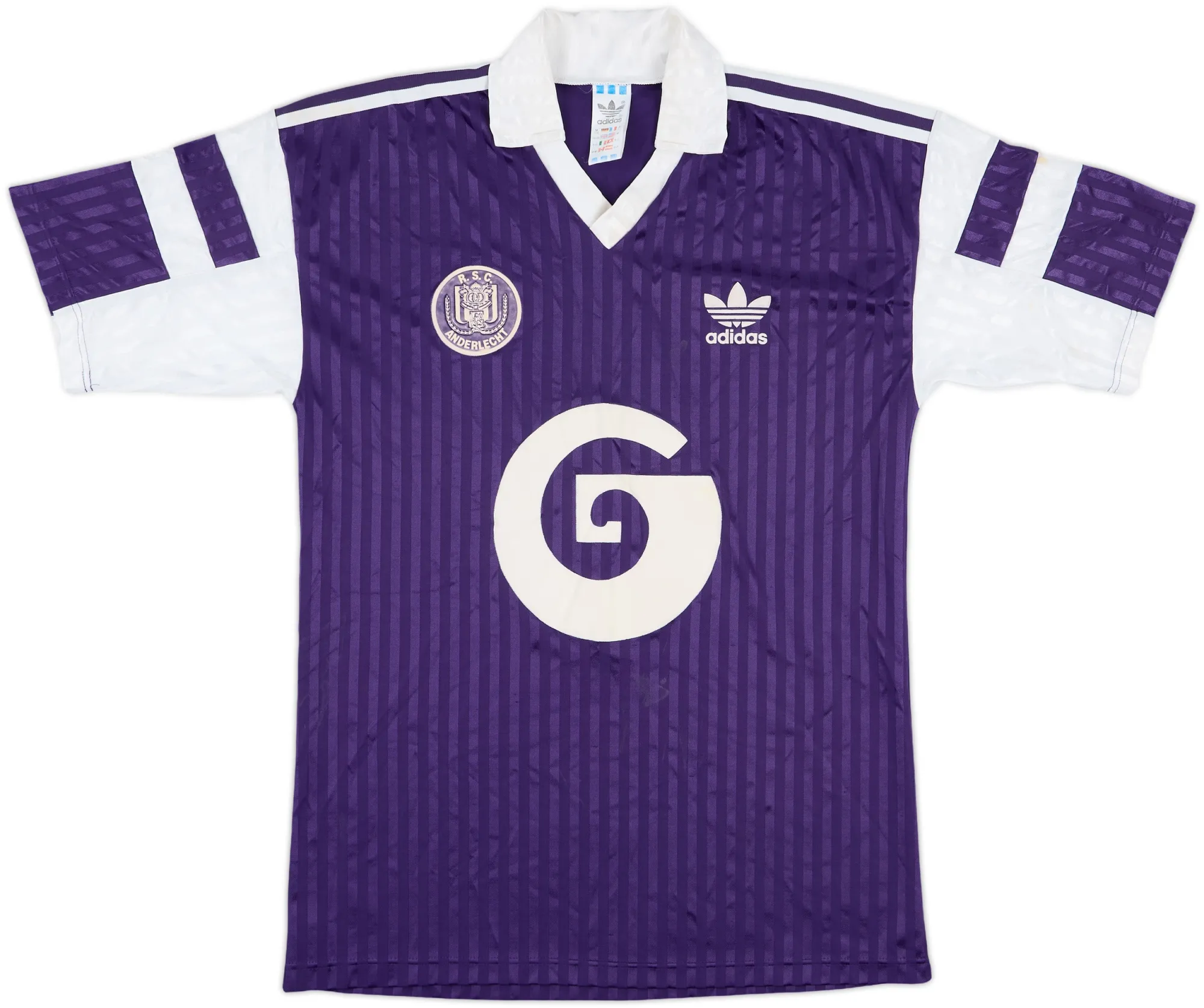adidas Anderlecht Mens SS Away Shirt 1990/91