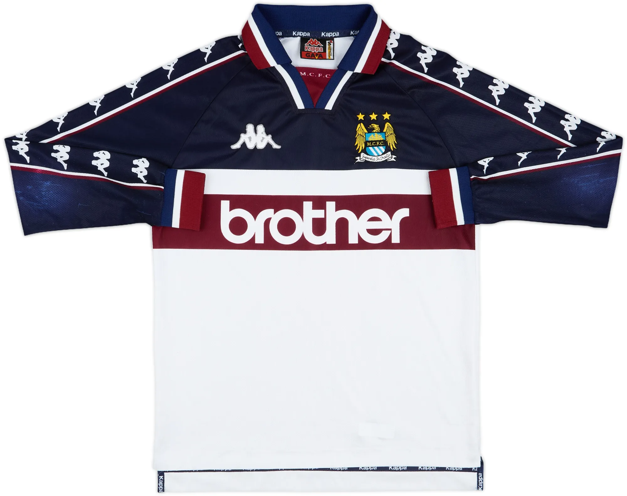 Kappa Manchester City Mens LS Away Shirt 1997/98