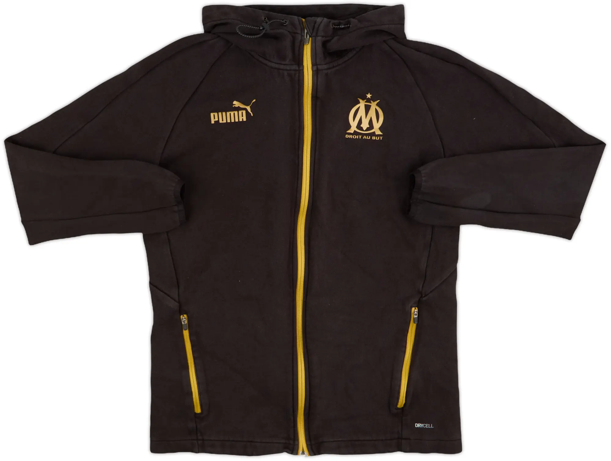 2022-23 Olympique Marseille Puma Hooded Track Jacket - 8/10 - (M)