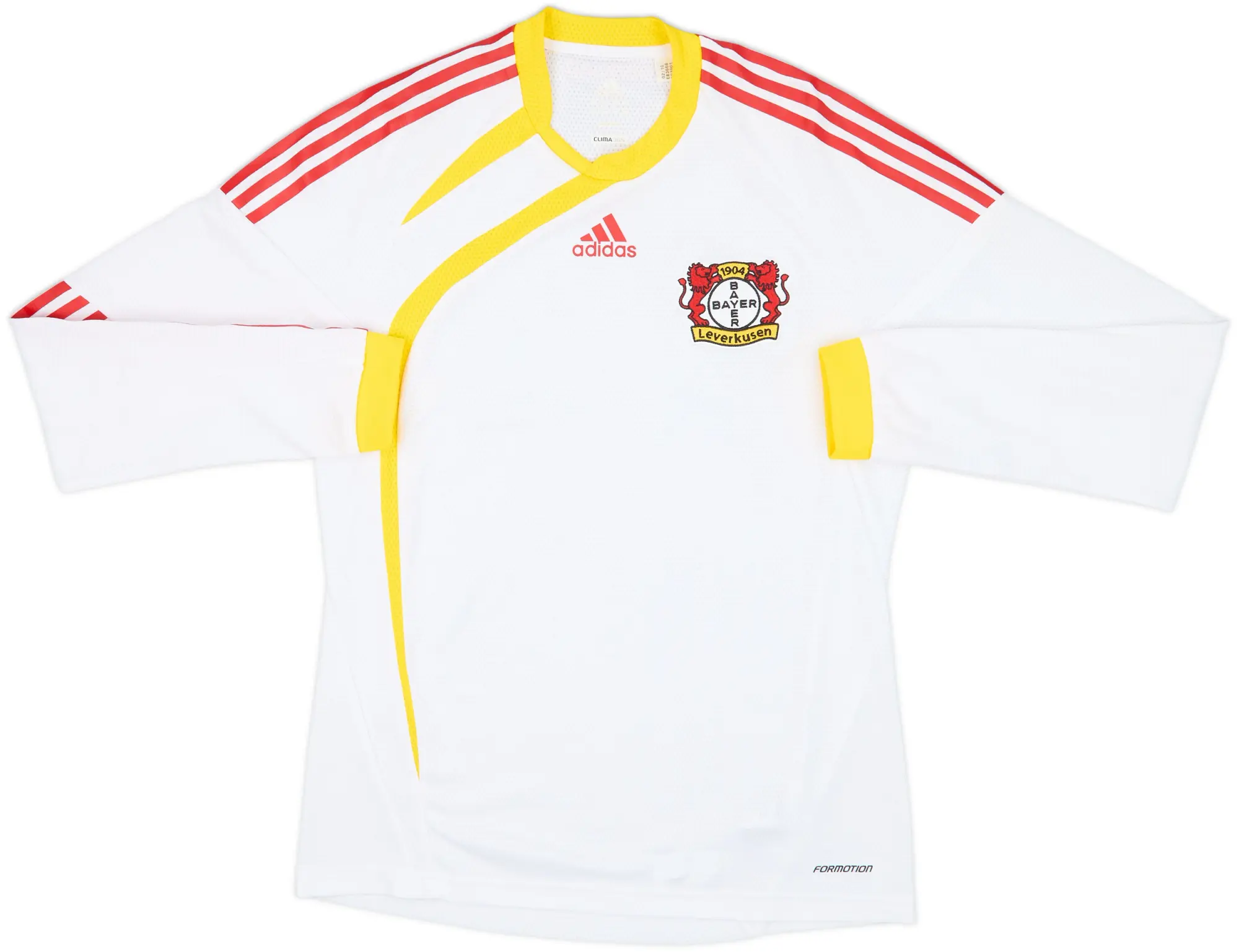 adidas Bayer Leverkusen Mens LS Player Issue Away Shirt 2009/10