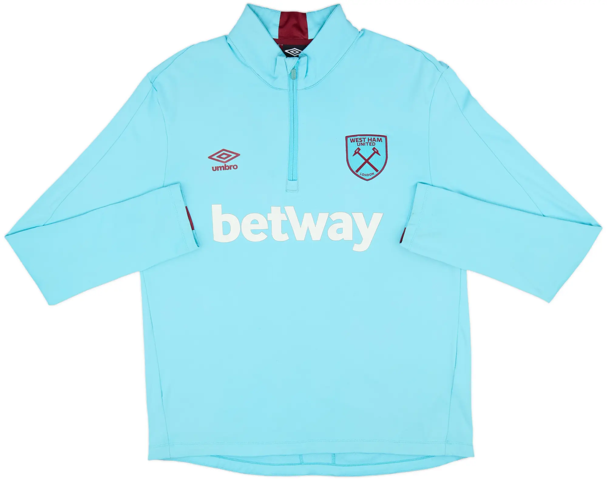 2017-18 West Ham 1/4 Zip Drill Top - 8/10 - (XL)