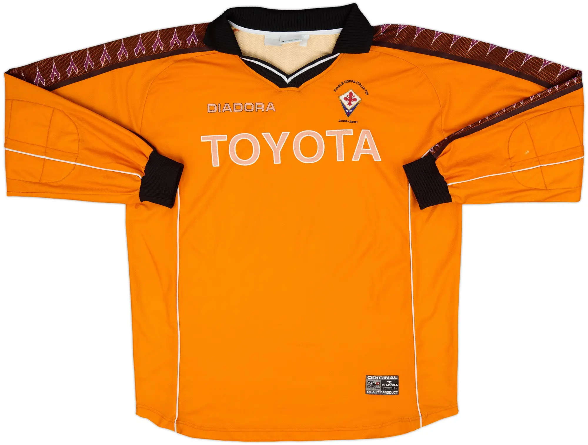 Diadora Fiorentina Mens LS Goalkeeper Home Shirt 2000/01