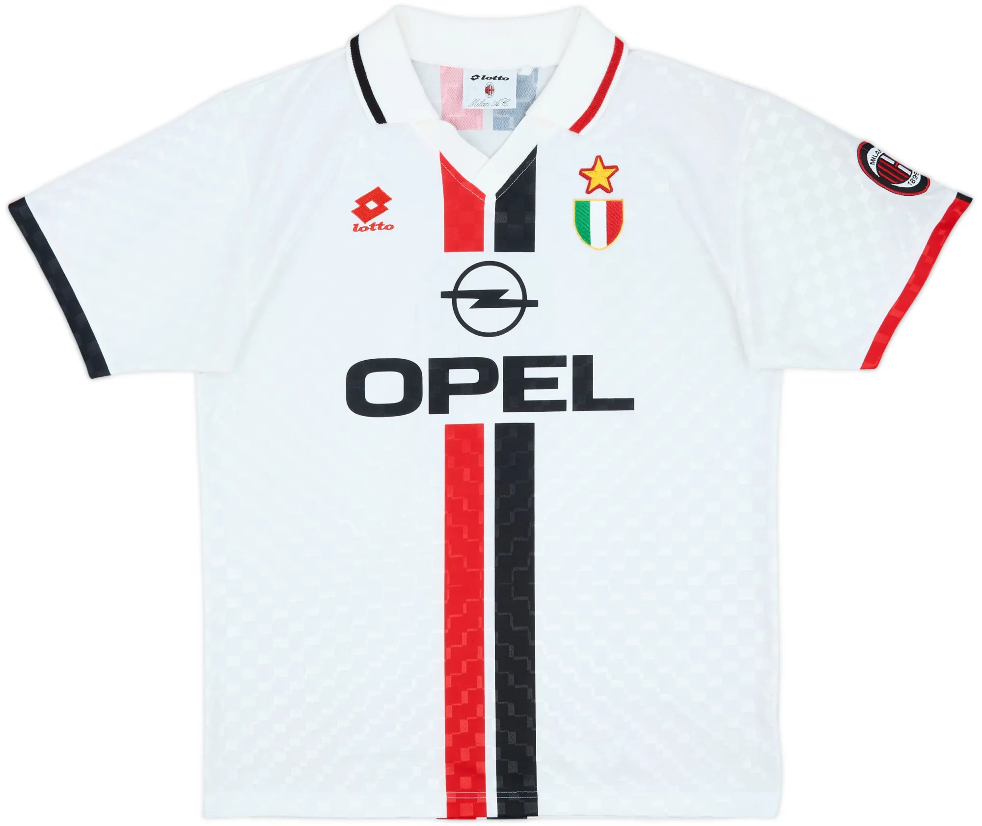 Lotto AC Milan Mens SS Away Shirt 1995/96