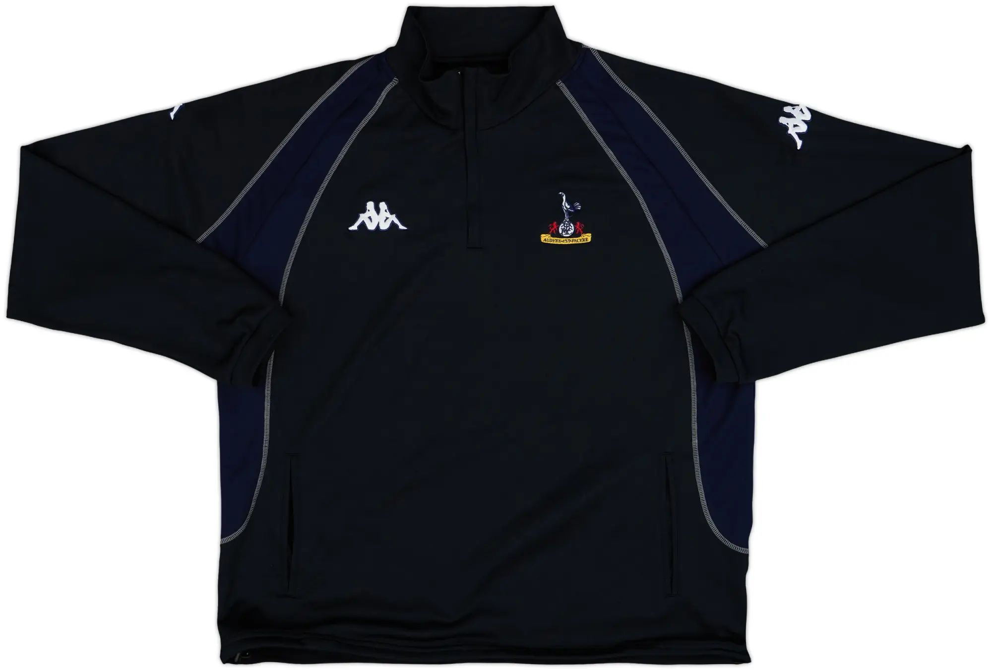 2004-05 Tottenham Kappa 1/4 Zip Sweat Top - 10/10 - (XXL)
