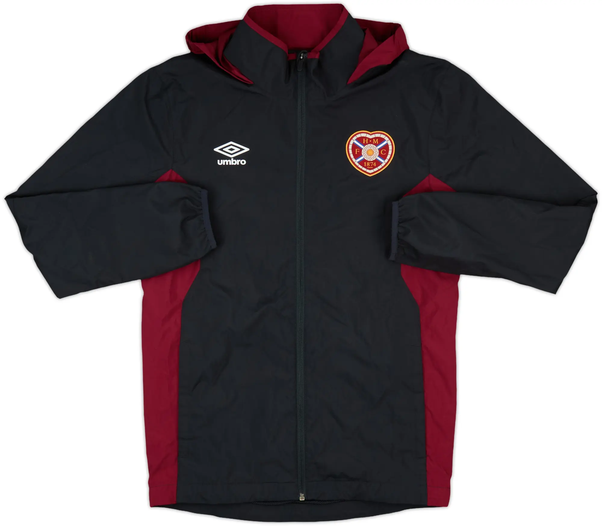 2018-19 Hearts Umbro Hooded Rain Jacket - 10/10 - (S)