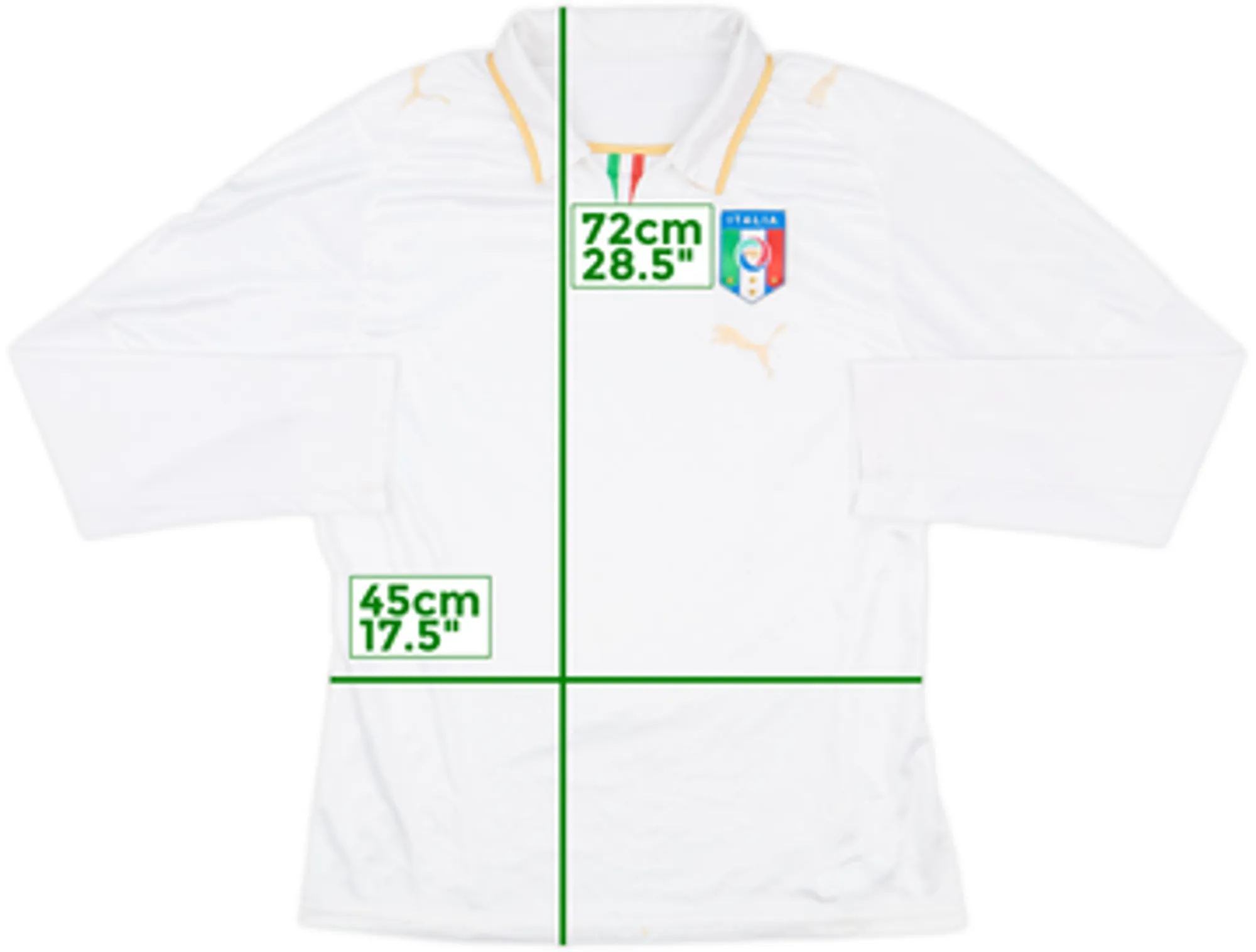 Puma Italy Mens LS Away Shirt 2007