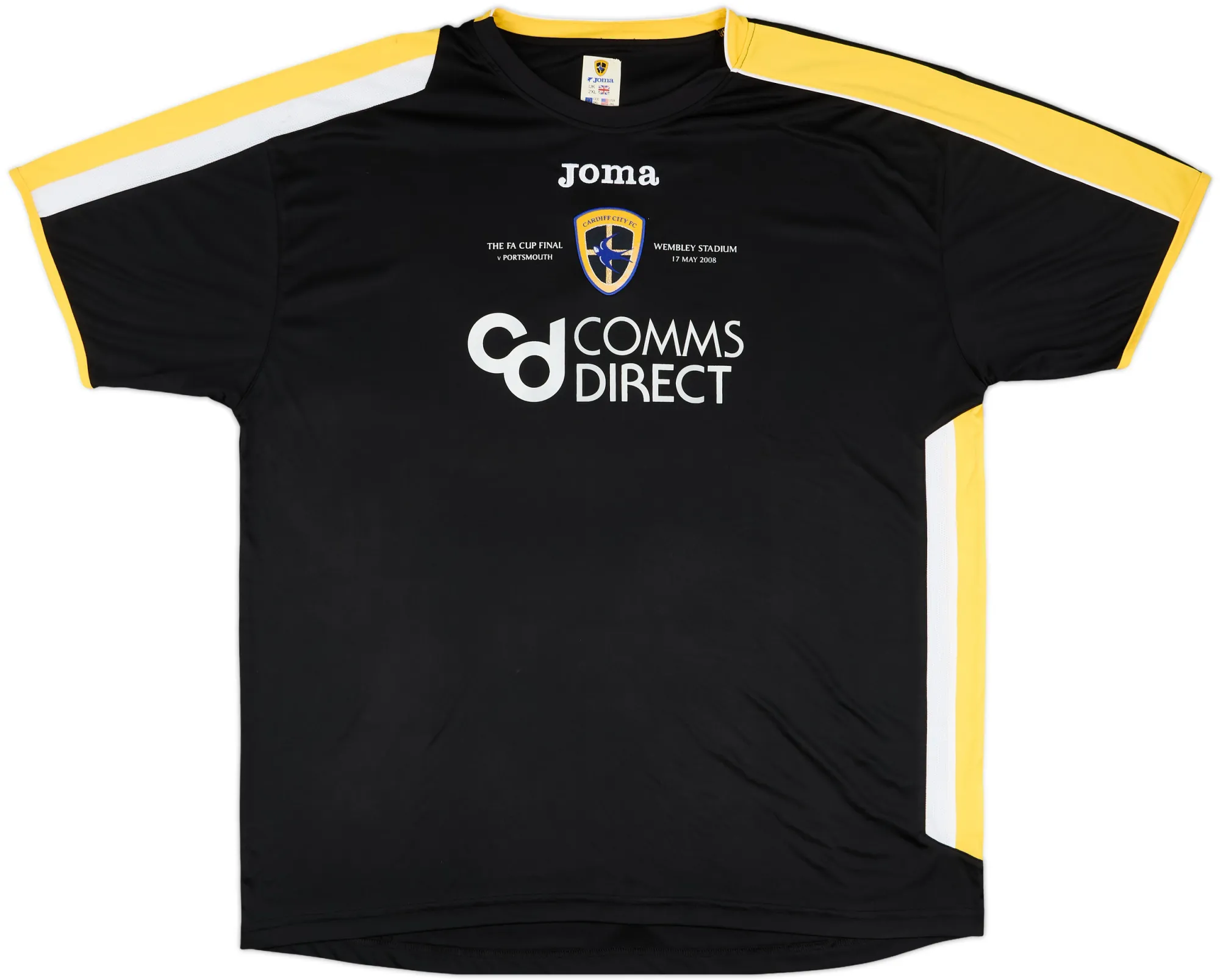 Joma Cardiff City Mens SS Away FA Cup Final Shirt 2007/08