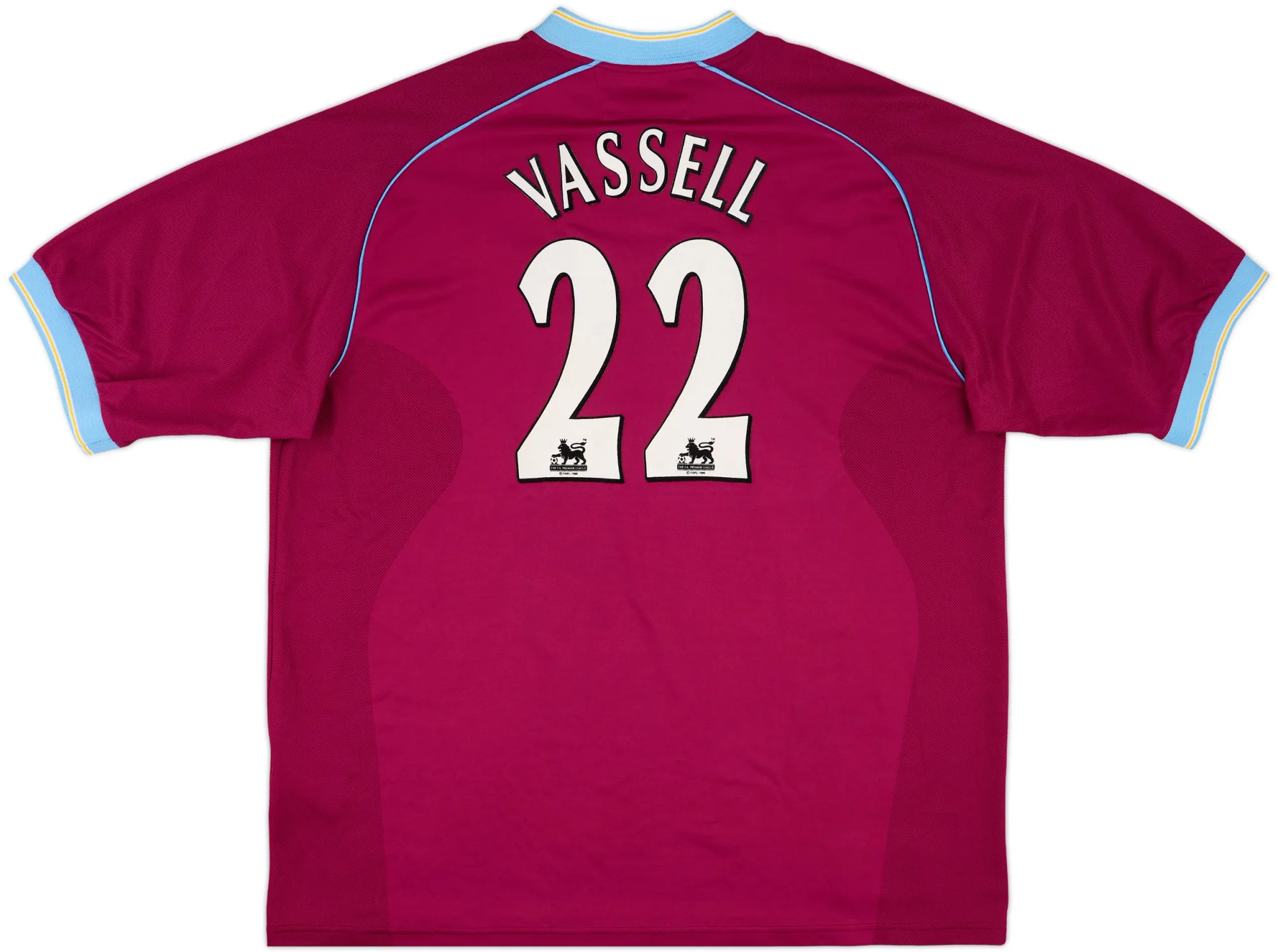 Diadora Aston Villa Mens SS Home Shirt 2001/02