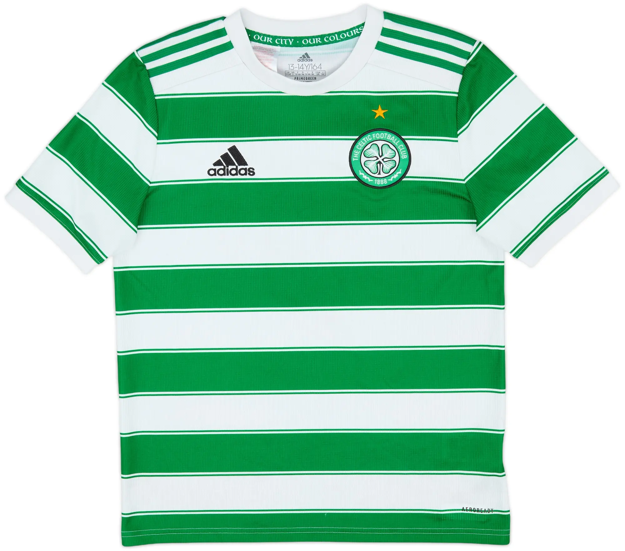 adidas Celtic Boys SS Home Shirt 2021/22