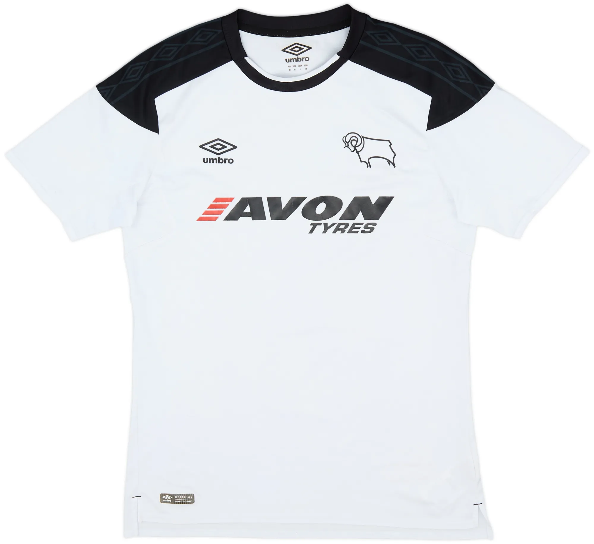 Umbro Derby County Mens SS Home Shirt 2017/18