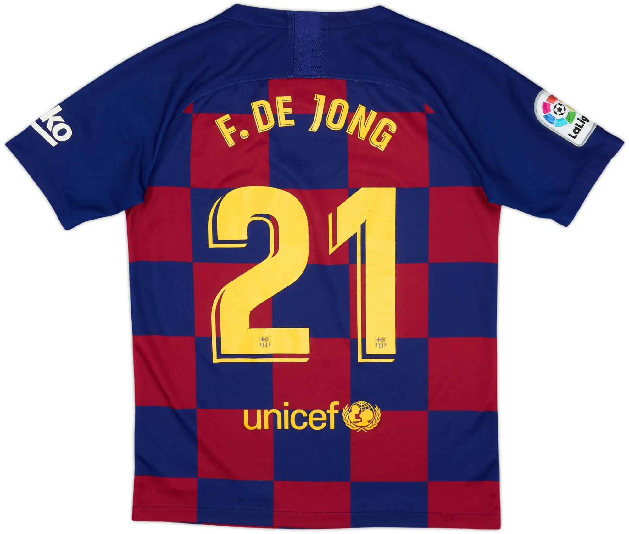 Nike Barcelona Boys SS Home Shirt 2019/20
