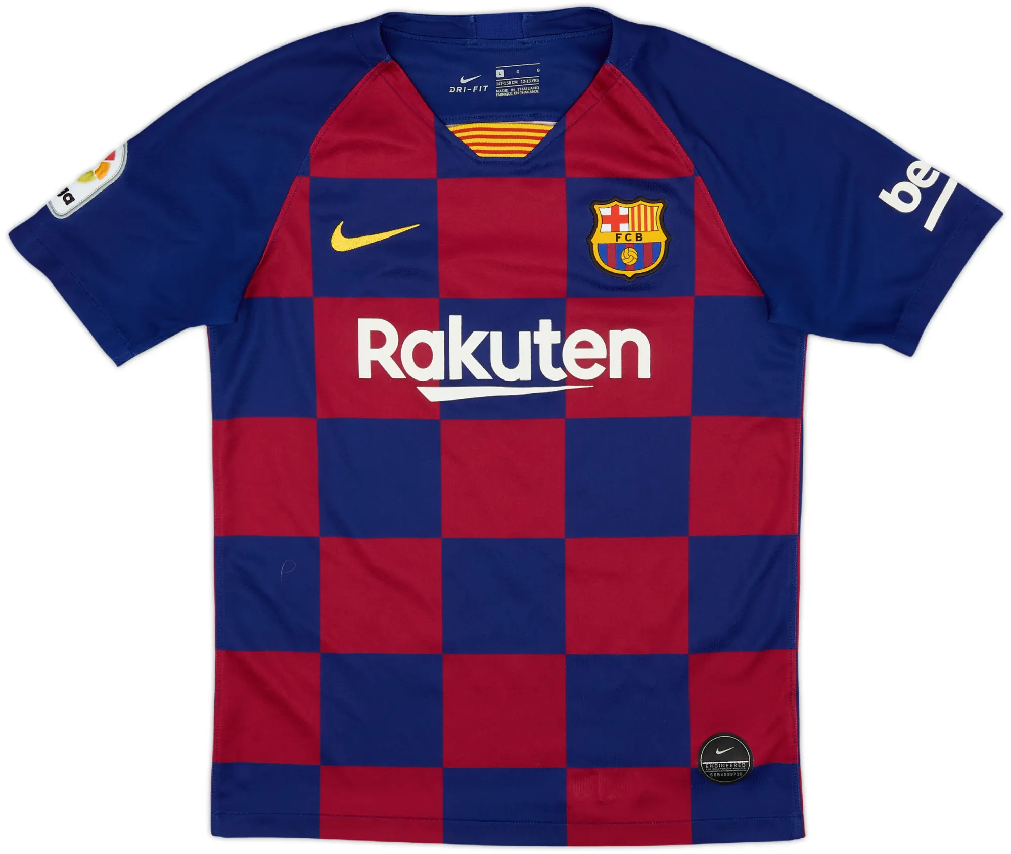 Nike Barcelona Boys SS Home Shirt 2019/20