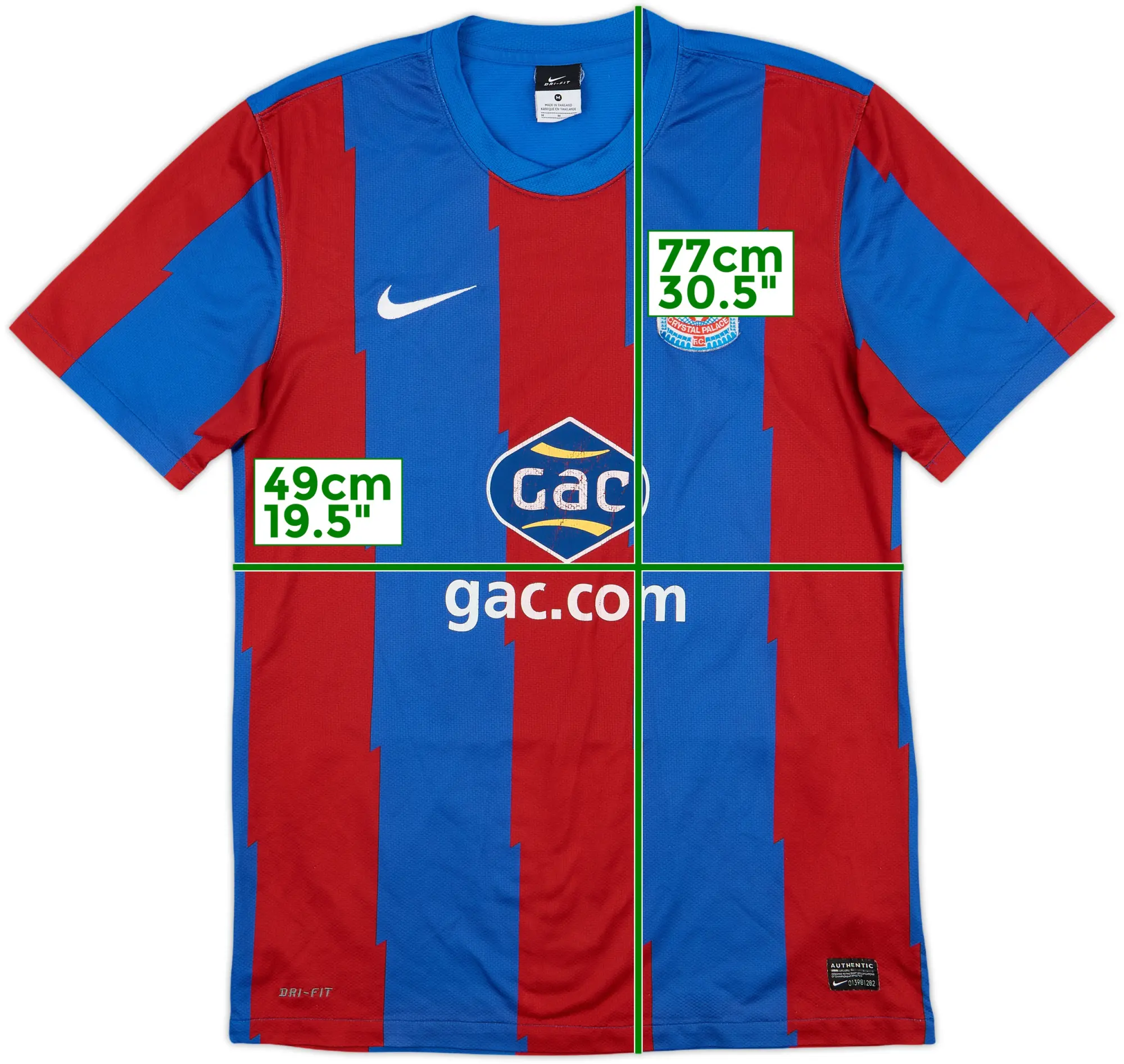 Nike Crystal Palace Mens SS Home Shirt 2011/12