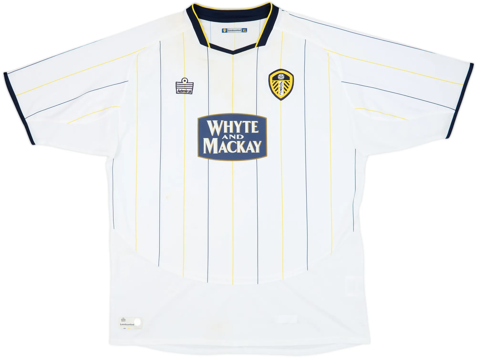 Admiral Leeds United Mens SS Home Shirt 2005/06