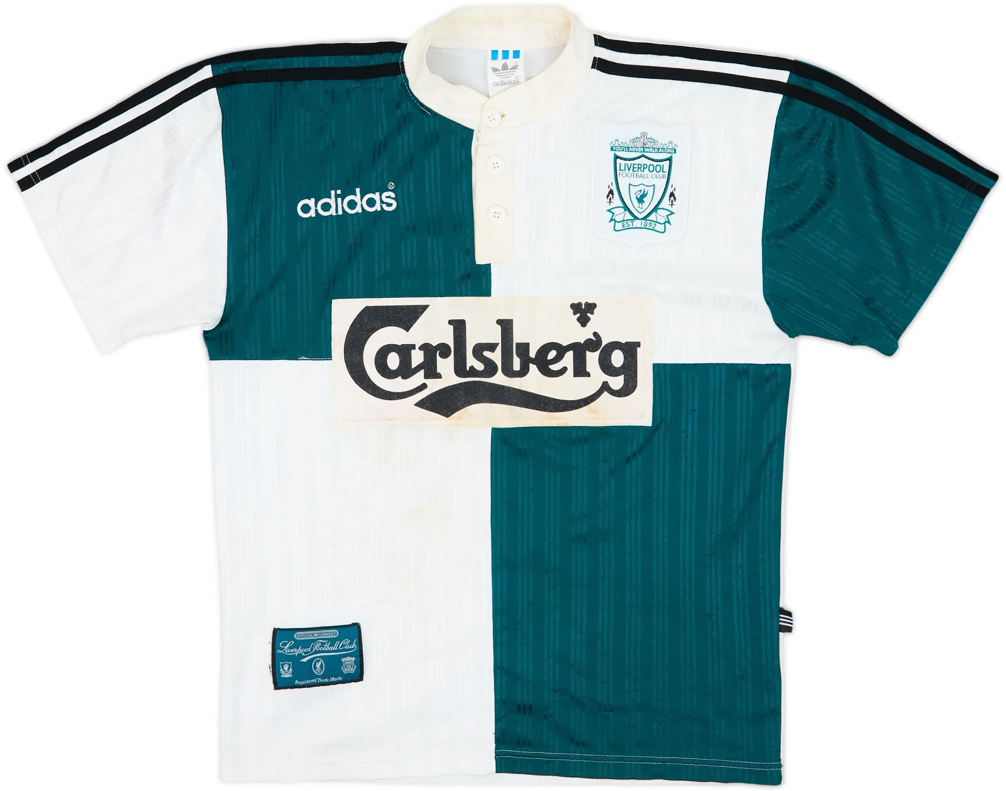 adidas Liverpool Mens SS Away Shirt 1995/96