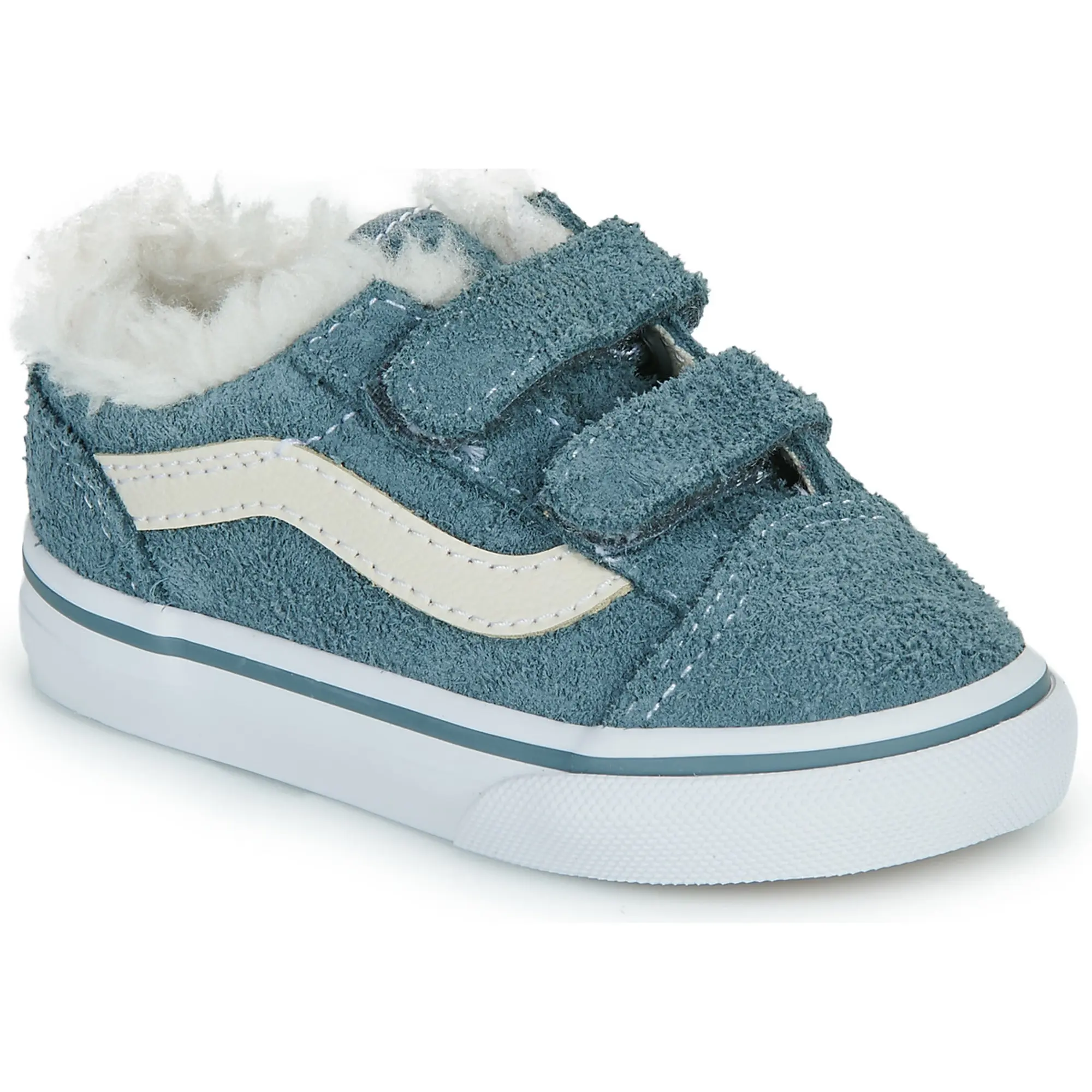 Vans  Old Skool V  boys's Children's Shoes (Trainers) in Blue