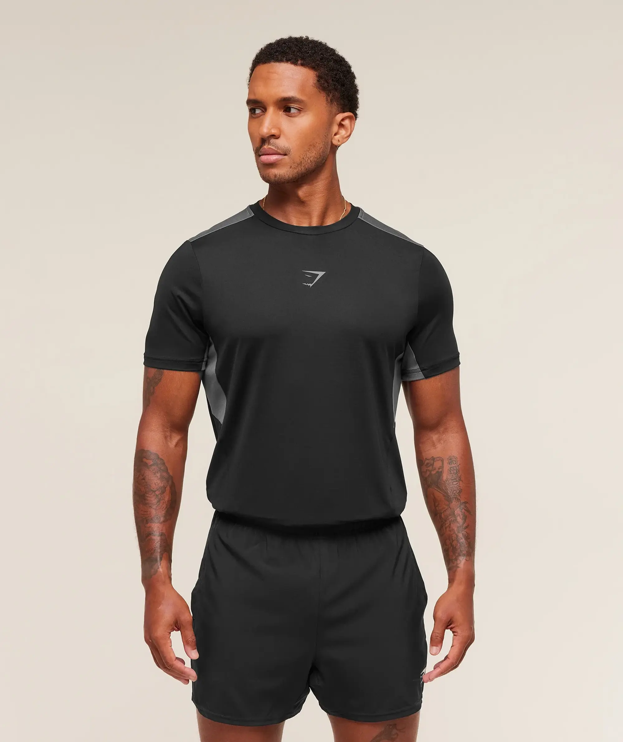  Sport T-Shirt - Black/Dark Grey