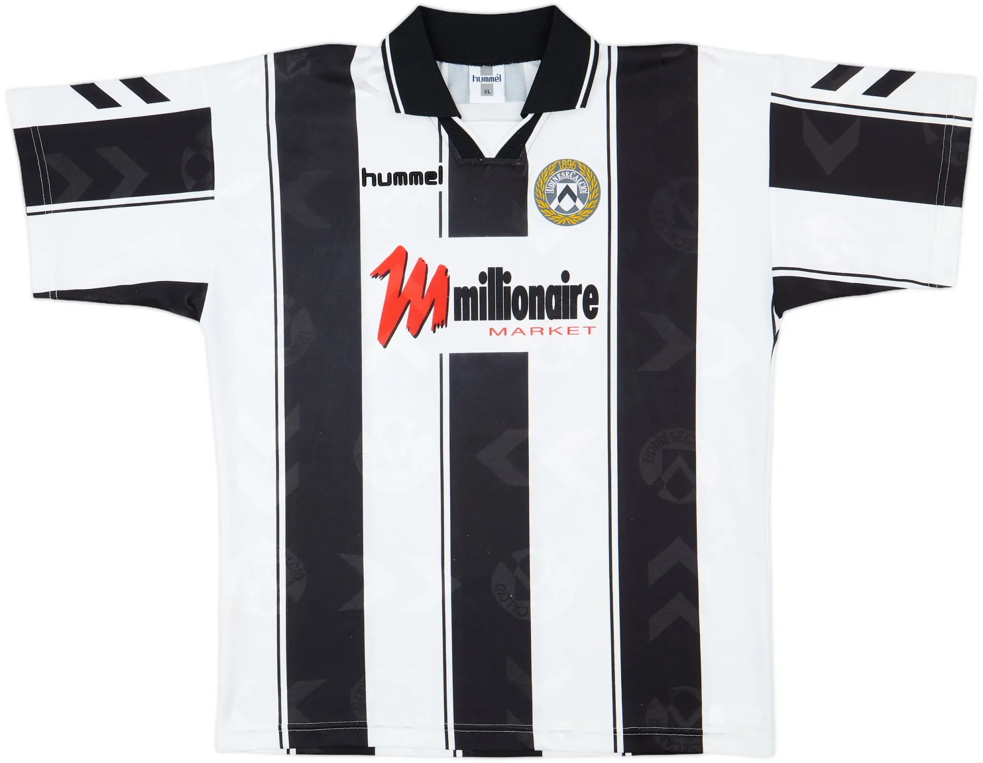 Hummel Udinese Mens SS Home Shirt 1996/97