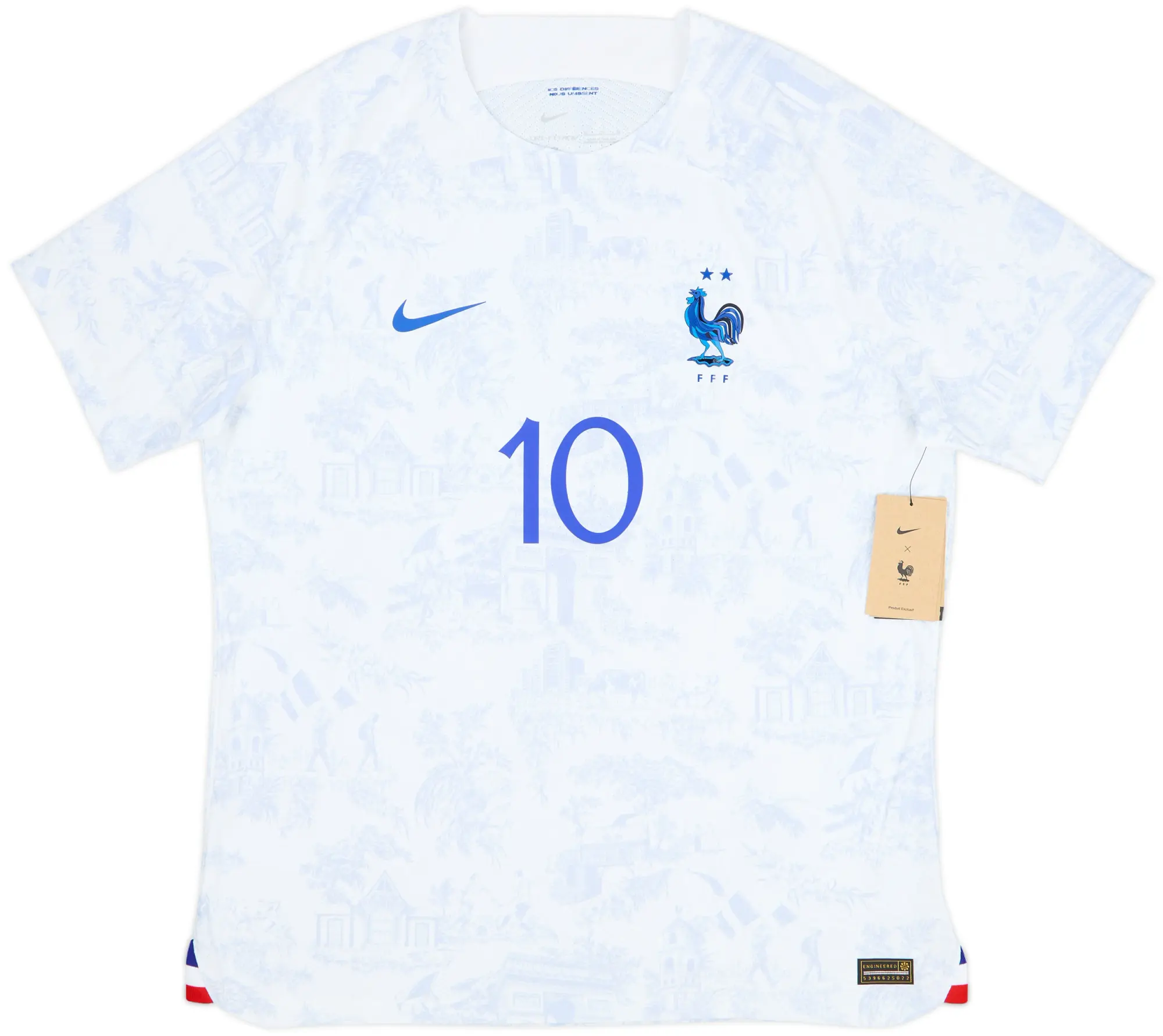 Nike France Mens SS Player Issue Away Shirt 2022