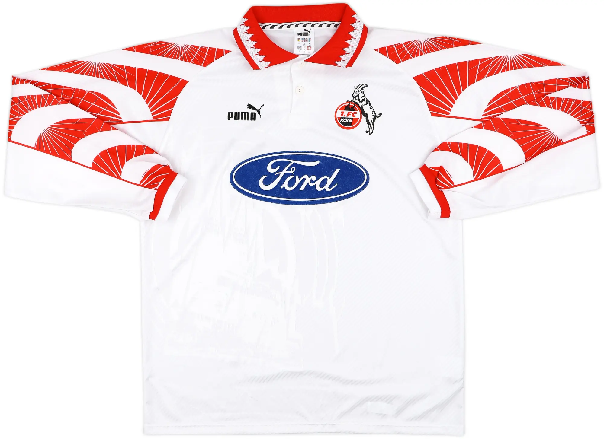 Puma FC Koln Mens LS Home Shirt 1996/97