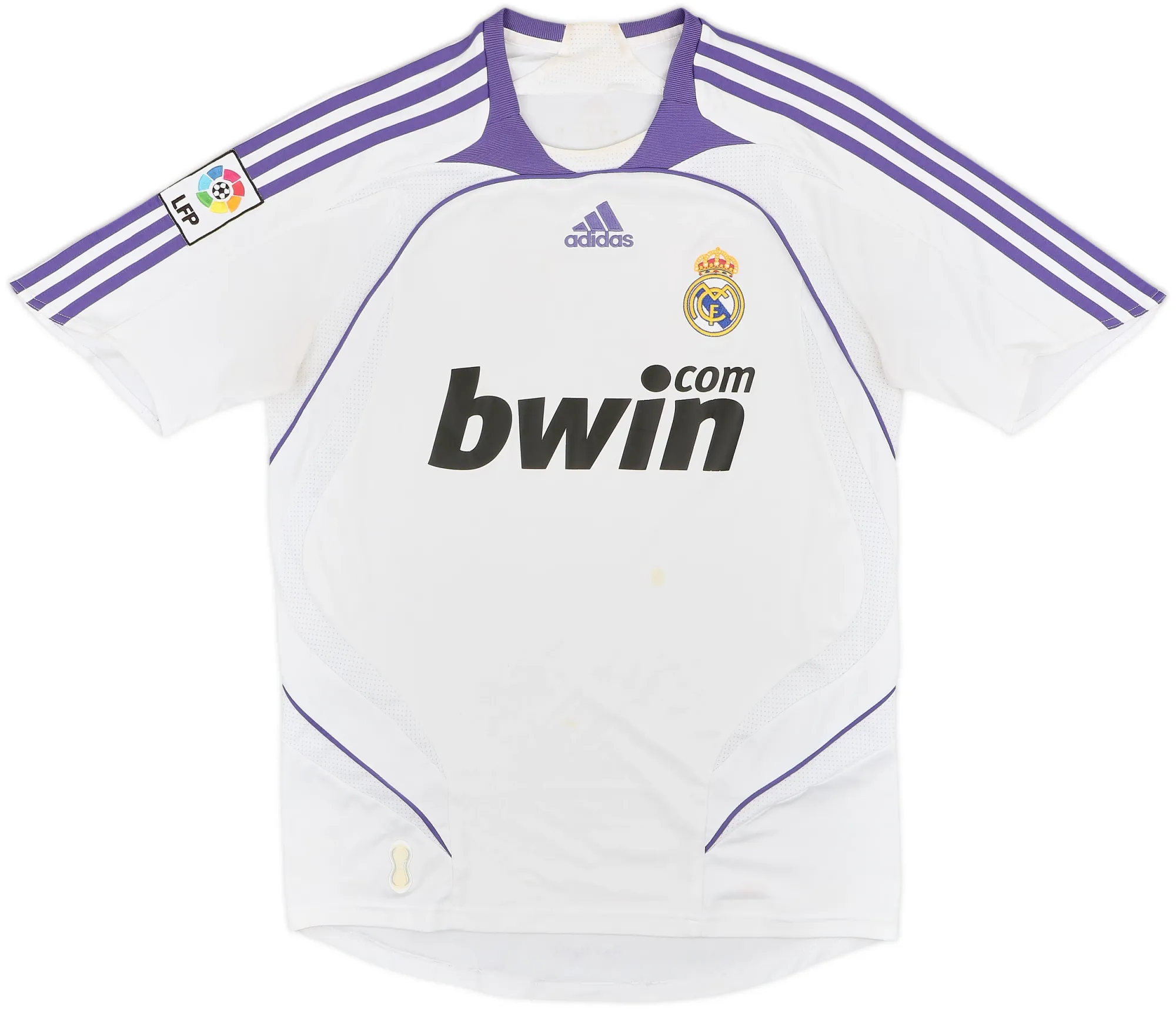 adidas Real Madrid Mens SS Home Shirt 2007/08