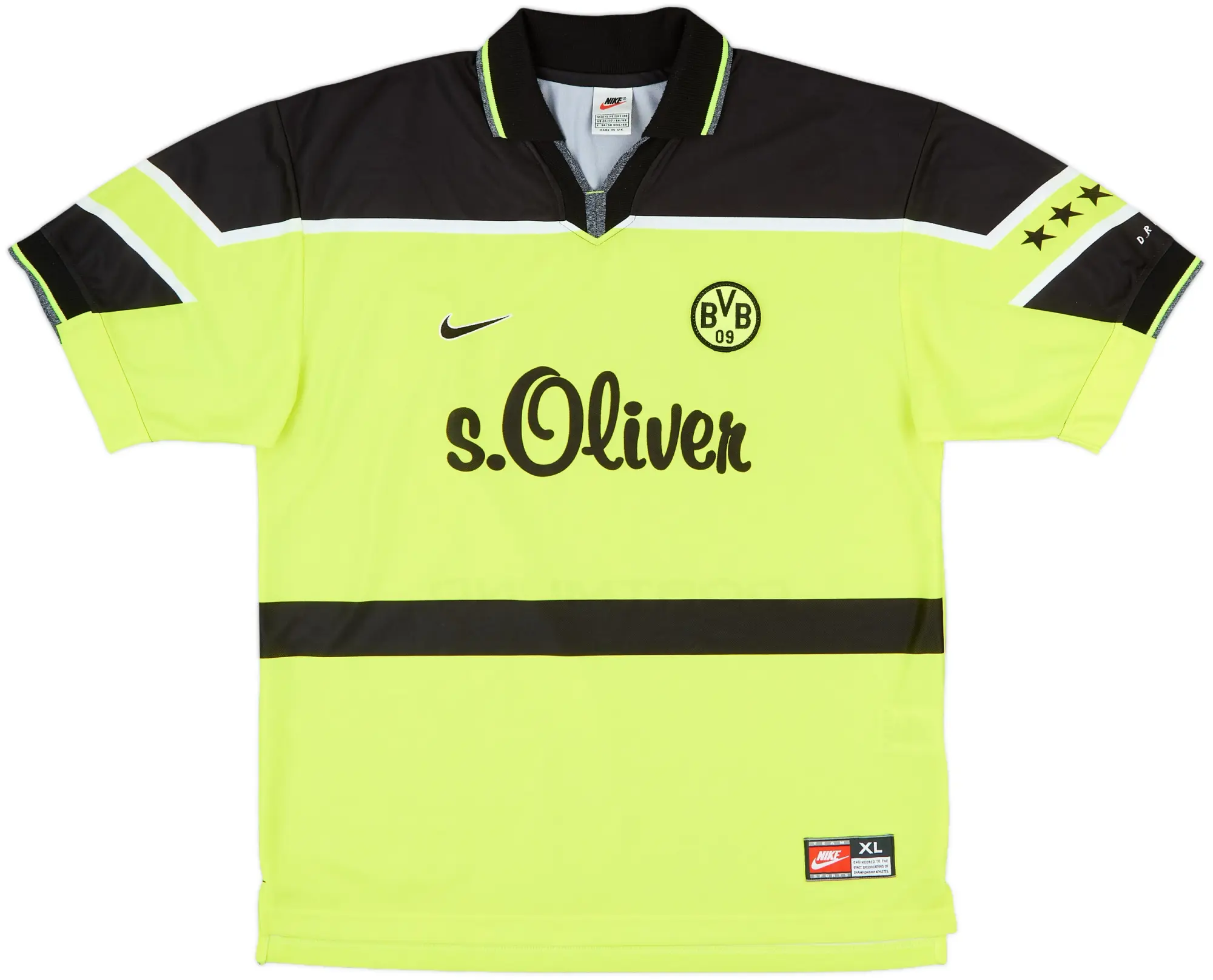 Nike Borussia Dortmund Mens SS Home Shirt 1997/98