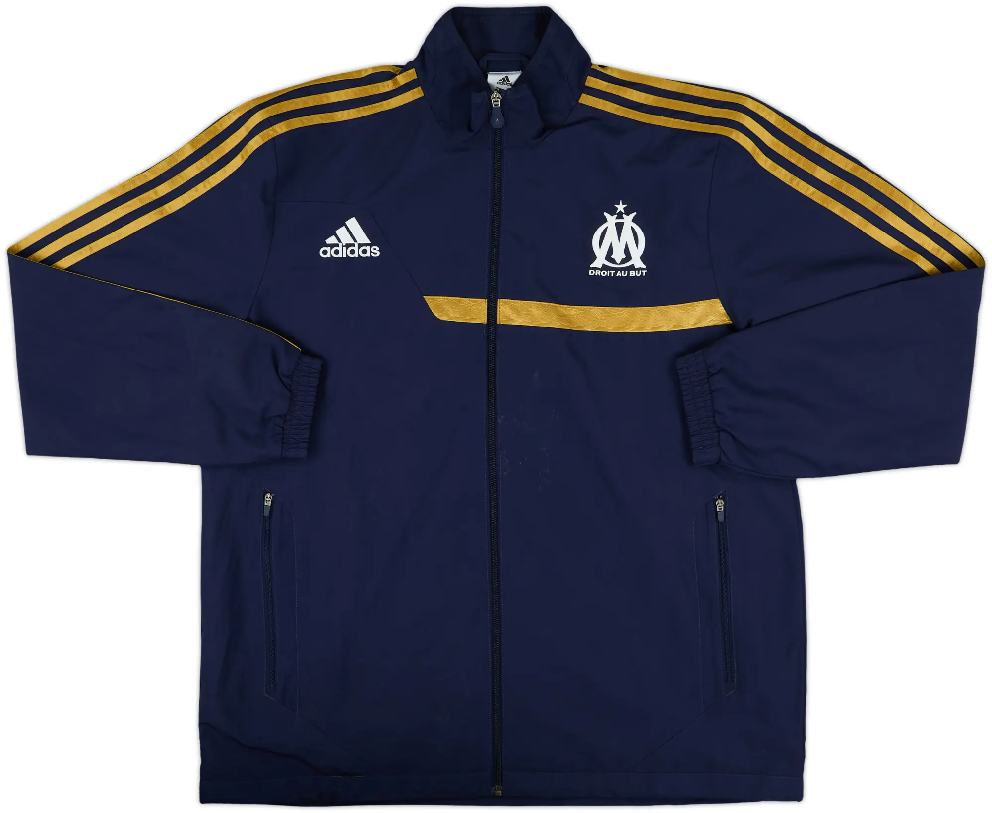 2013-14 Olympique Marseille adidas Track Jacket - 8/10 - (L)
