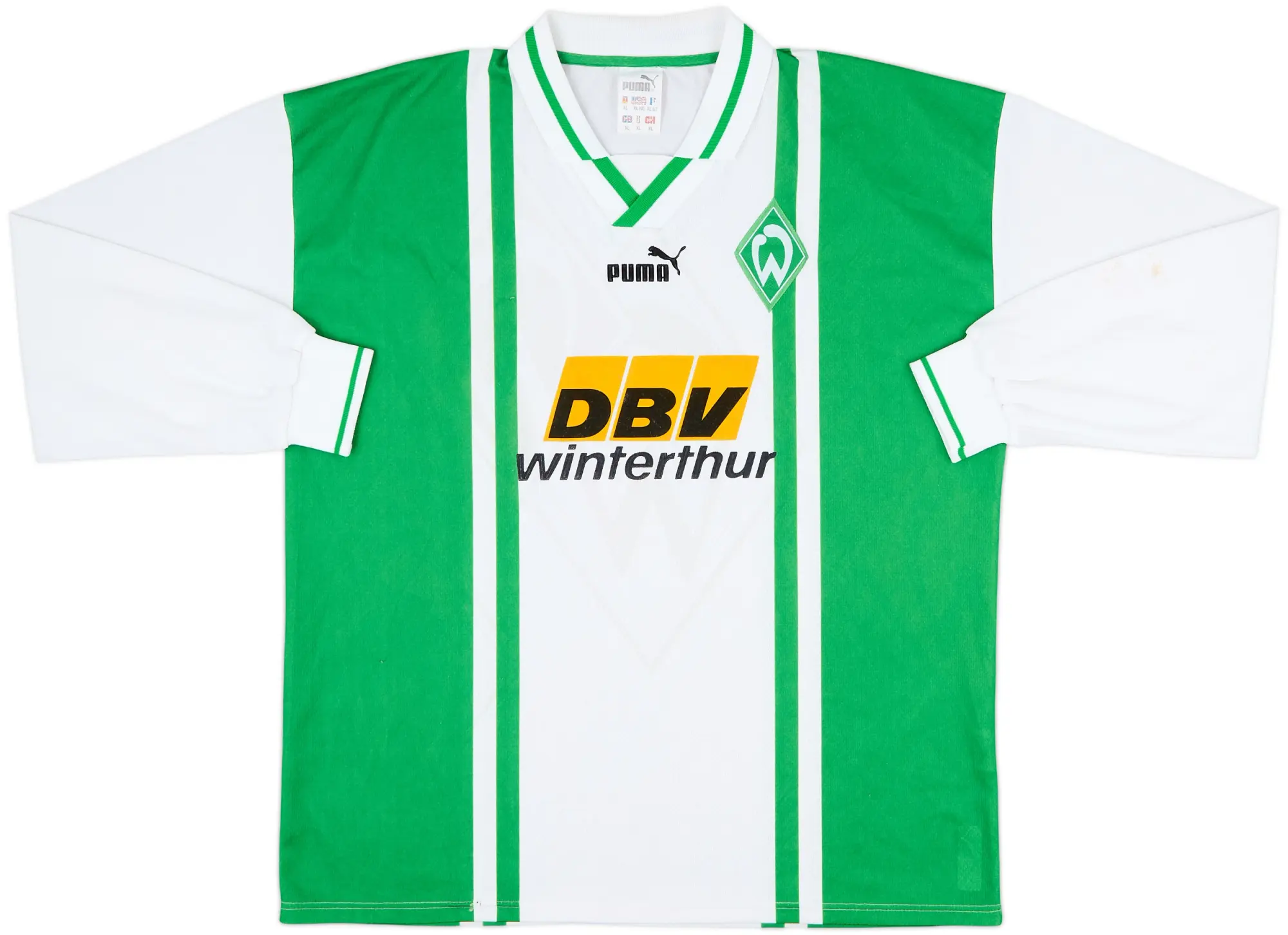 Puma Werder Bremen Mens LS Home Shirt 1996/97