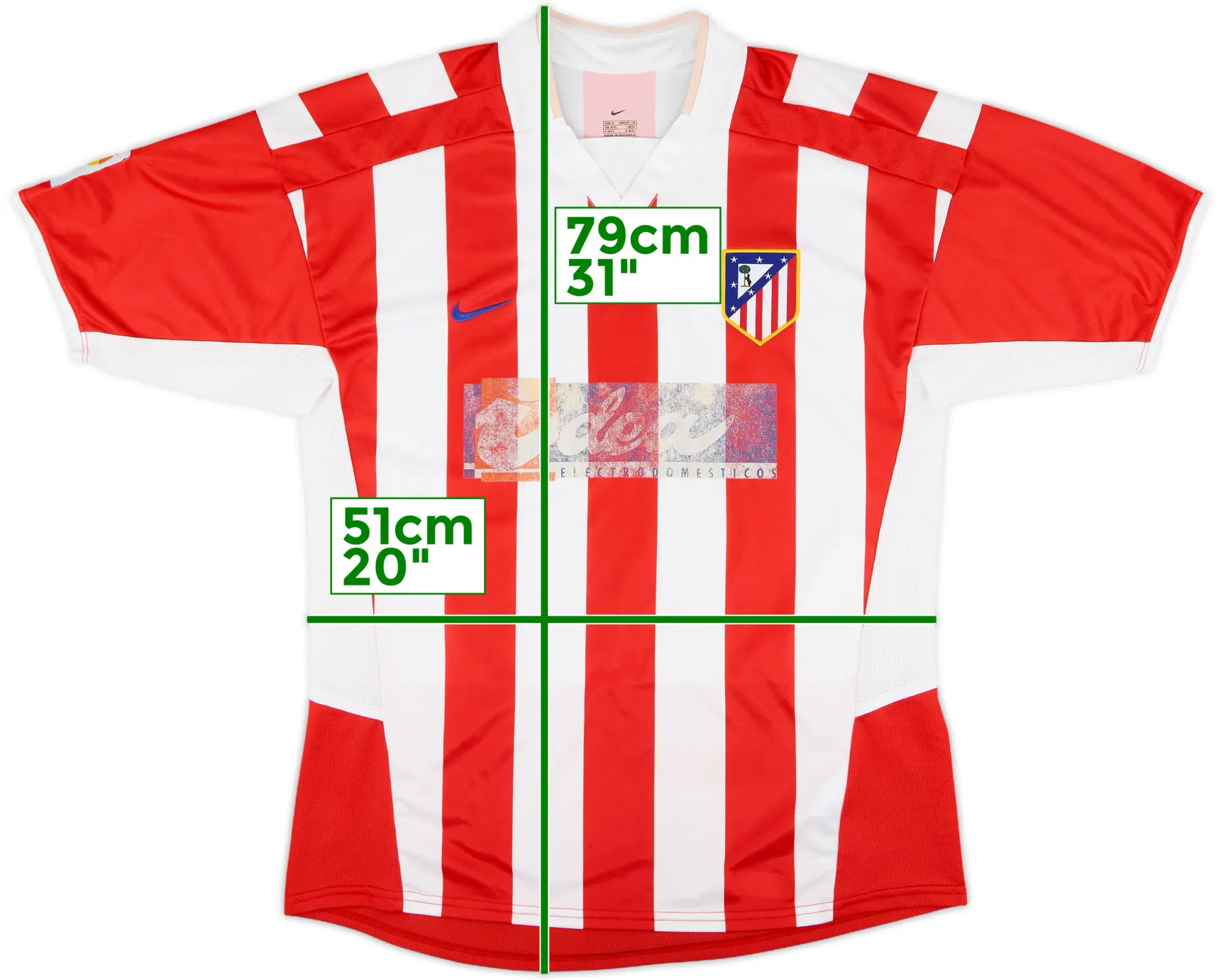 Nike Atlético Madrid Mens SS Home Shirt 2002/03