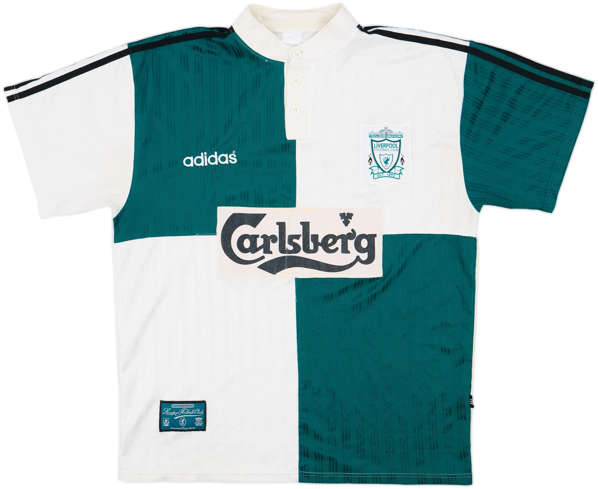 adidas Liverpool Mens SS Away Shirt 1995/96