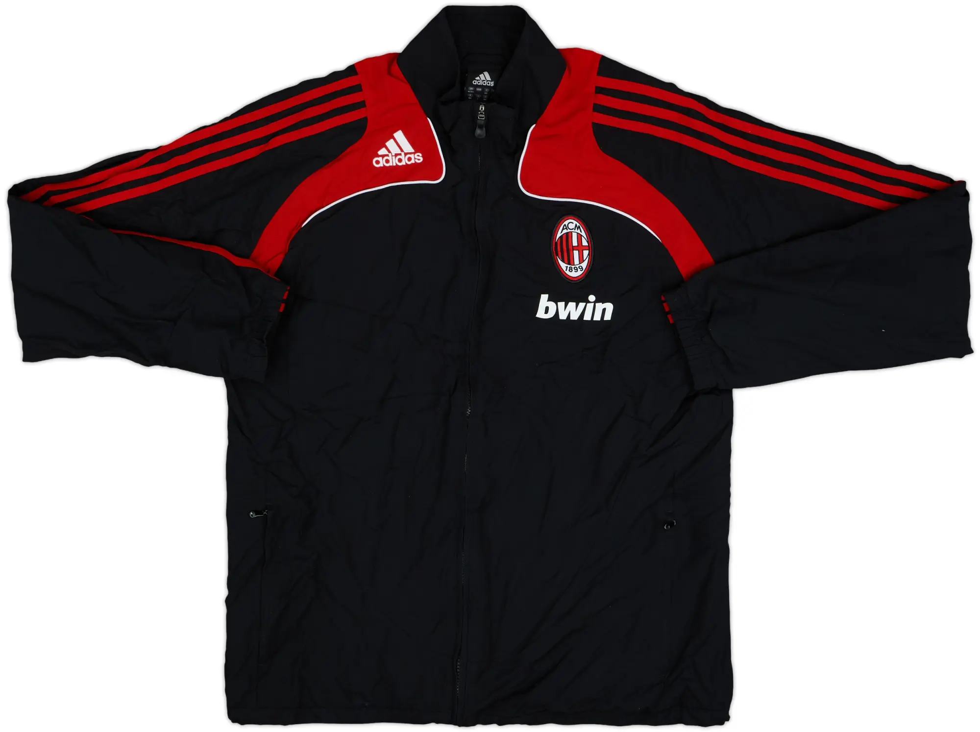 2008-09 AC Milan adidas Track Jacket - 8/10 - (L)