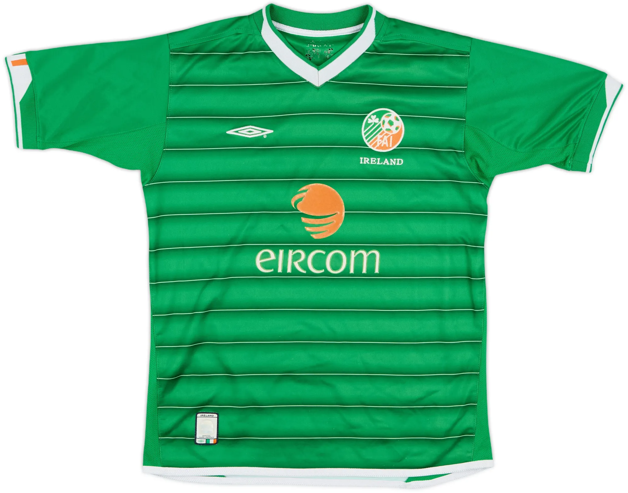 Umbro Republic of Ireland Boys SS Home Shirt 2003